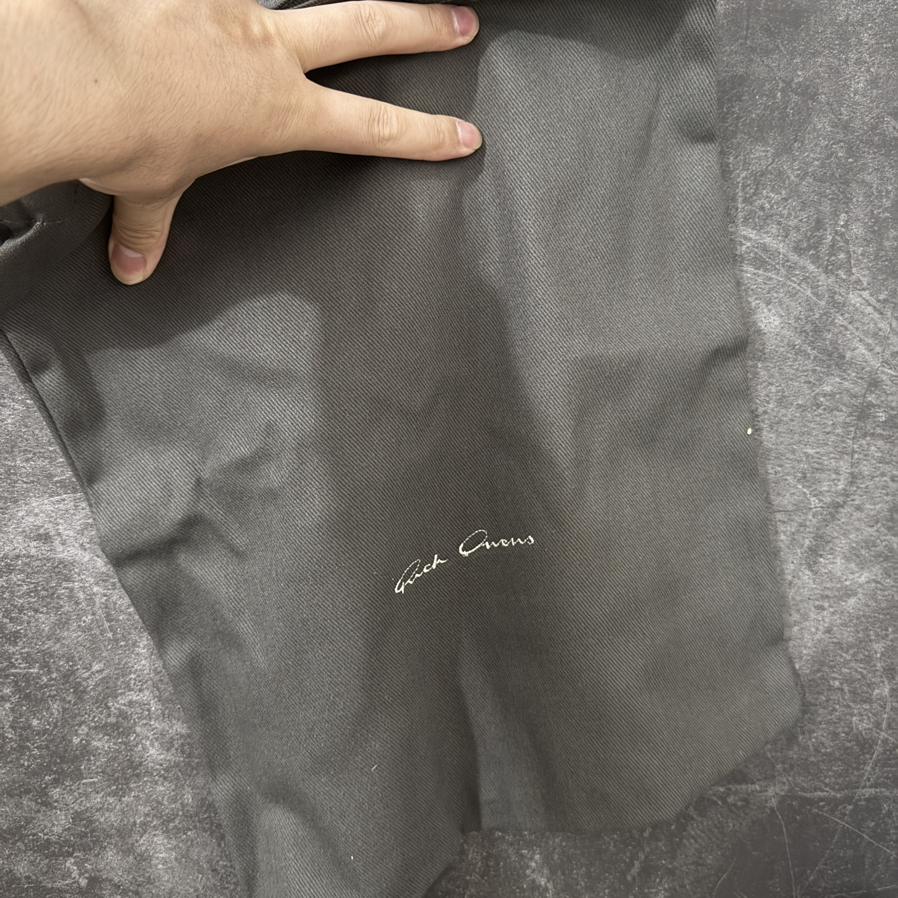 RICK OWENS RO MINIMAL  圆头 板鞋 休闲鞋 波鞋 男鞋  帆布  低筒   灰色 RU01F2889NDOLV-X1111
