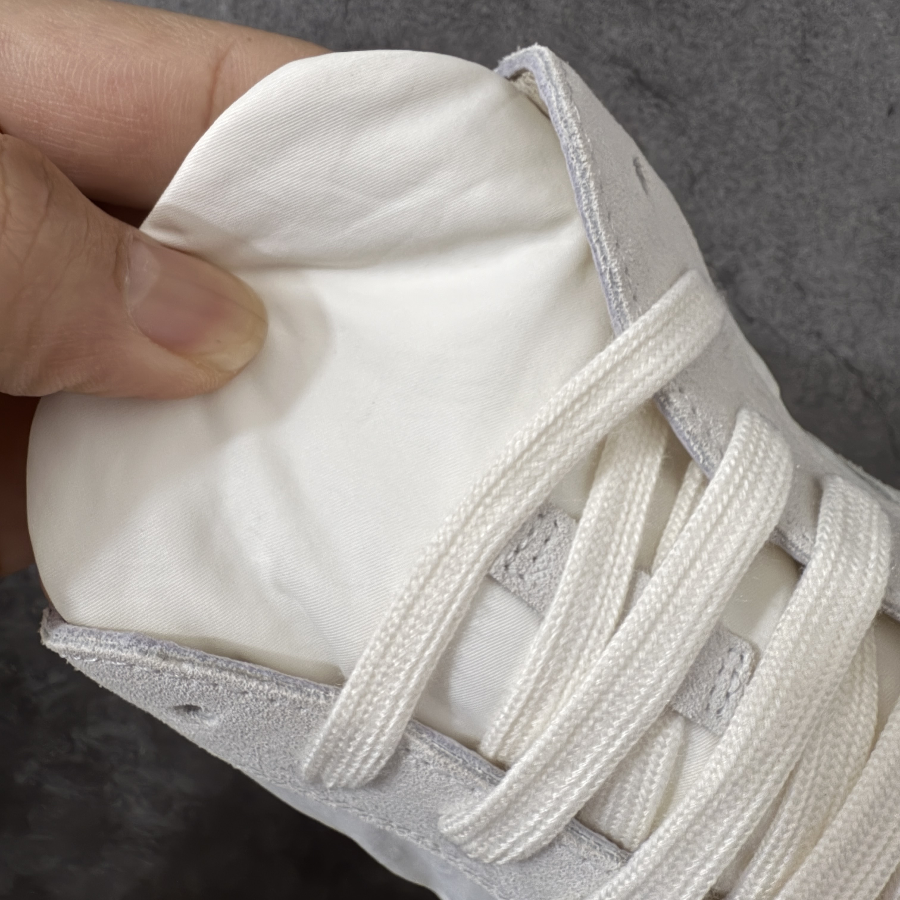 RICK OWENS RO MINIMAL  圆头 板鞋 休闲鞋 波鞋 男鞋  帆布  低筒   灰色 RU01F2889NDOLV-X1111