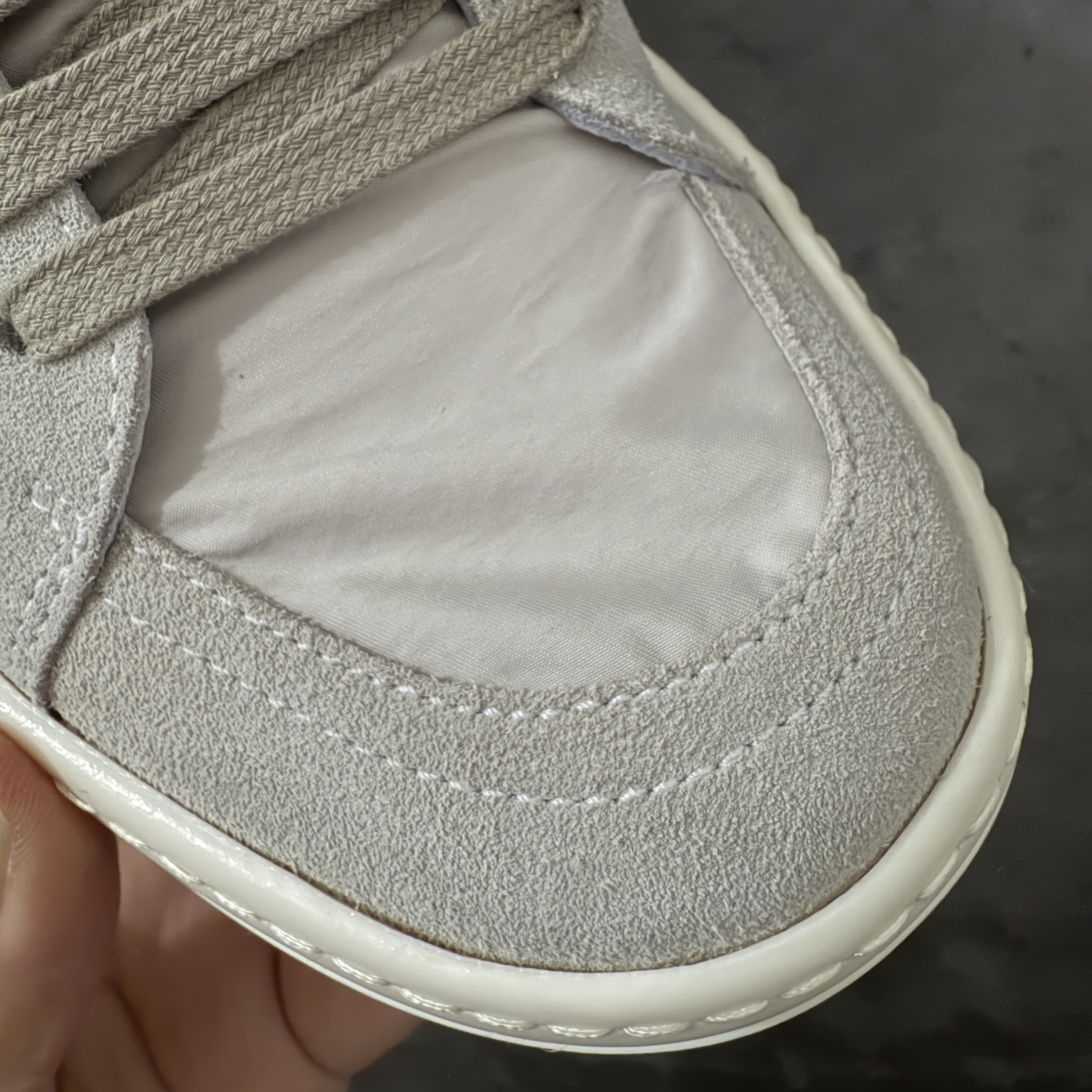 RICK OWENS DRKSHDW RO 圆头 低筒  板鞋 休闲鞋 波鞋 男鞋 女鞋 丝绸 灰色 RP01F6888NDOLVX-881