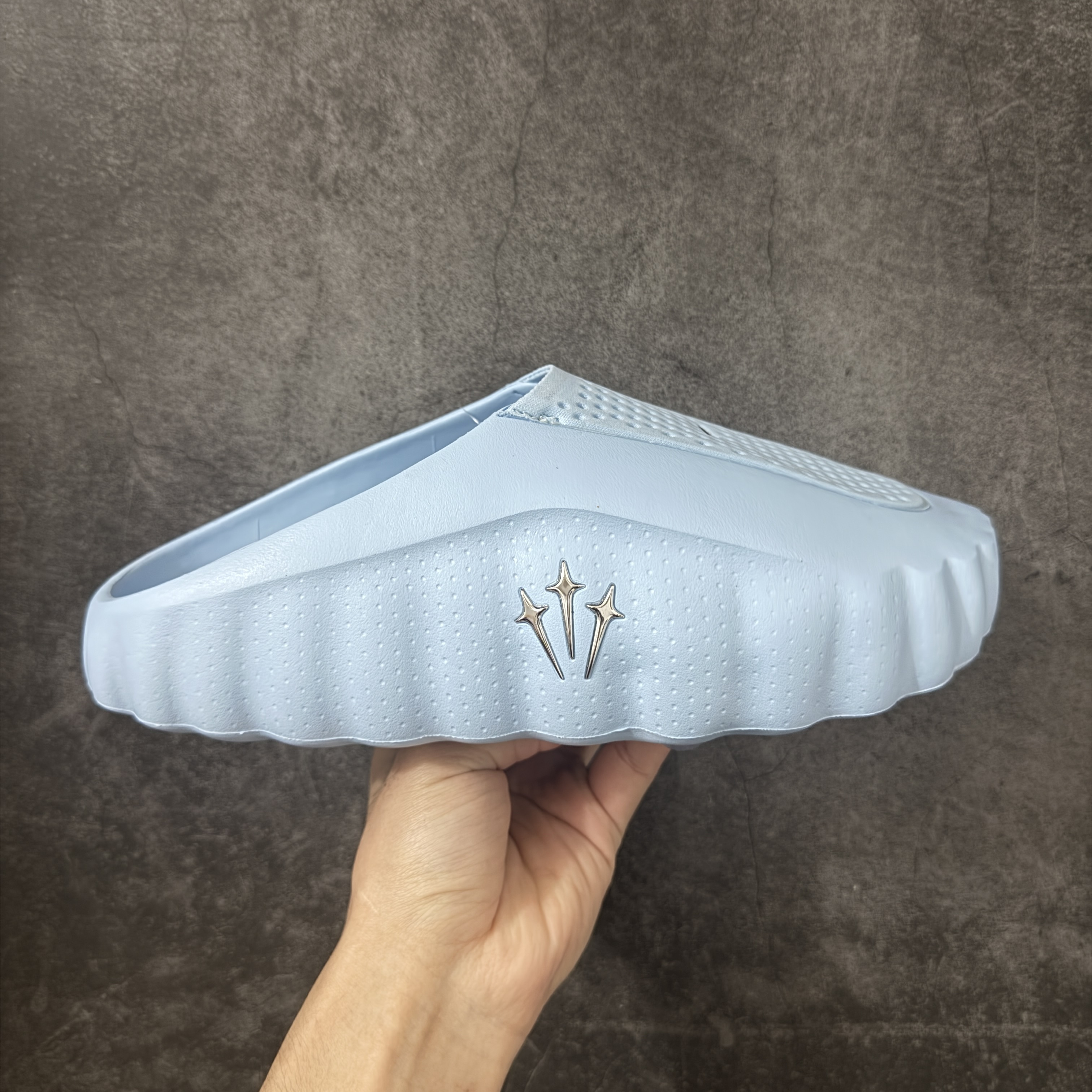 Nocta Nike Mind 001 按摩鞋 舒适柔软 包头 拖鞋男女同款 冰蓝 HY5028-001