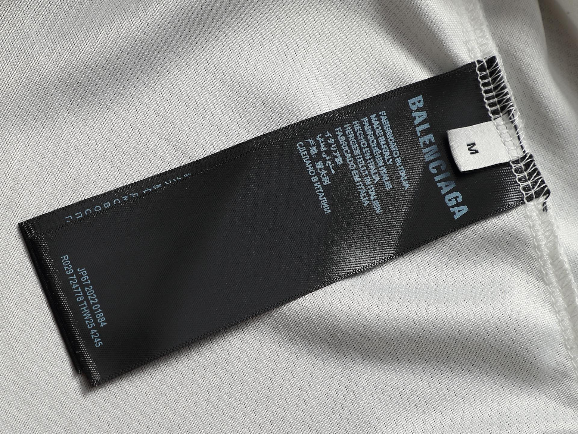 Balenciaga 26 巴黎世家  T恤 圆领 夏季  白色 曼联 10号