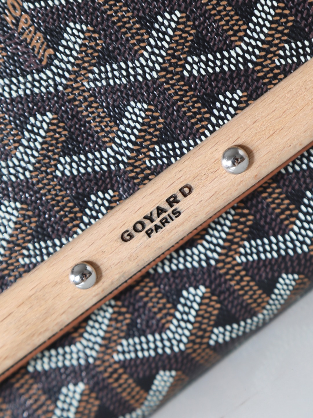 GOYARD 戈雅手拿 Monte-Carlo Canvas and Calfskin Shoulder Bag F0 MONTE2PMLTY