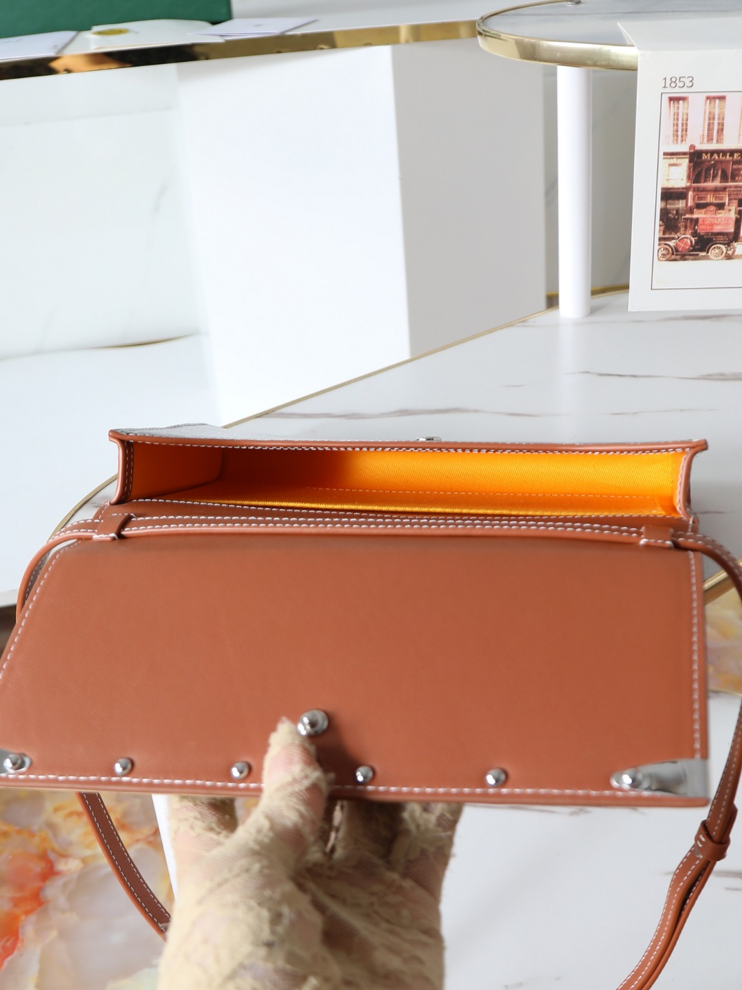 GOYARD 戈雅手拿 Monte-Carlo Canvas and Calfskin Shoulder Bag F0 MONTE2PMLTY