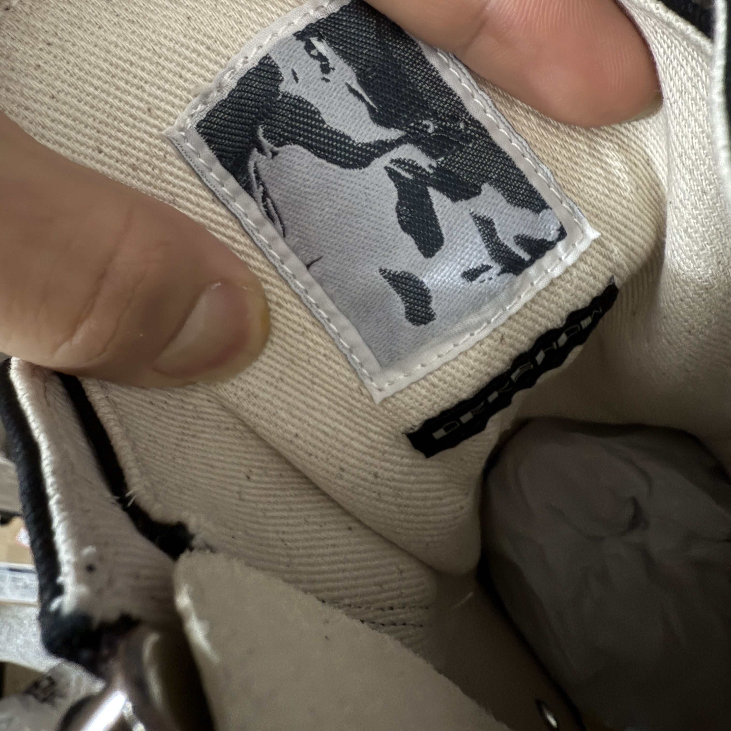 RICK OWENS RO 圆头 高筒  板鞋 休闲鞋 波鞋 男鞋   厚底 帆布拉链细鞋带   黑白 DU01F4831DO-911