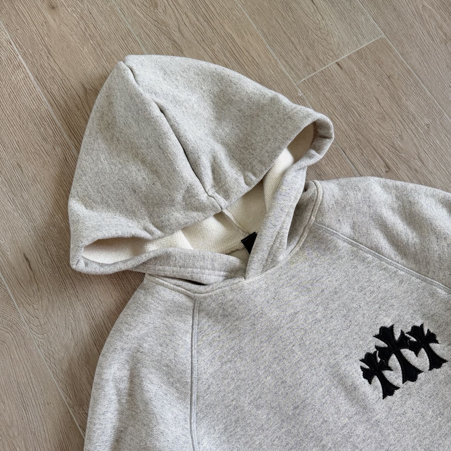  Chrome Hearts 克罗心 重磅 围标 连帽卫衣 花灰色三十字架 037-090962