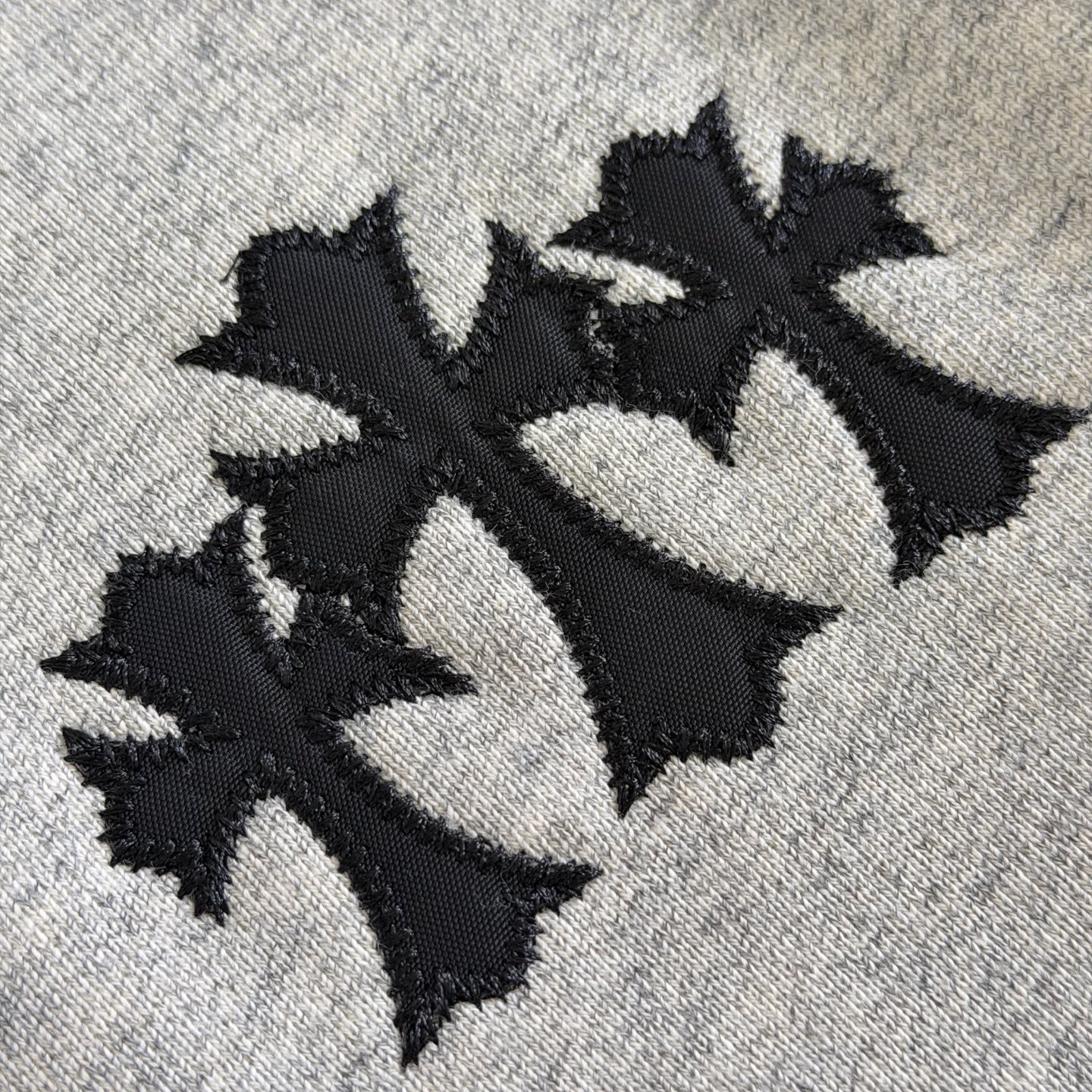  Chrome Hearts 克罗心 重磅 围标 连帽卫衣 花灰色三十字架 037-090962