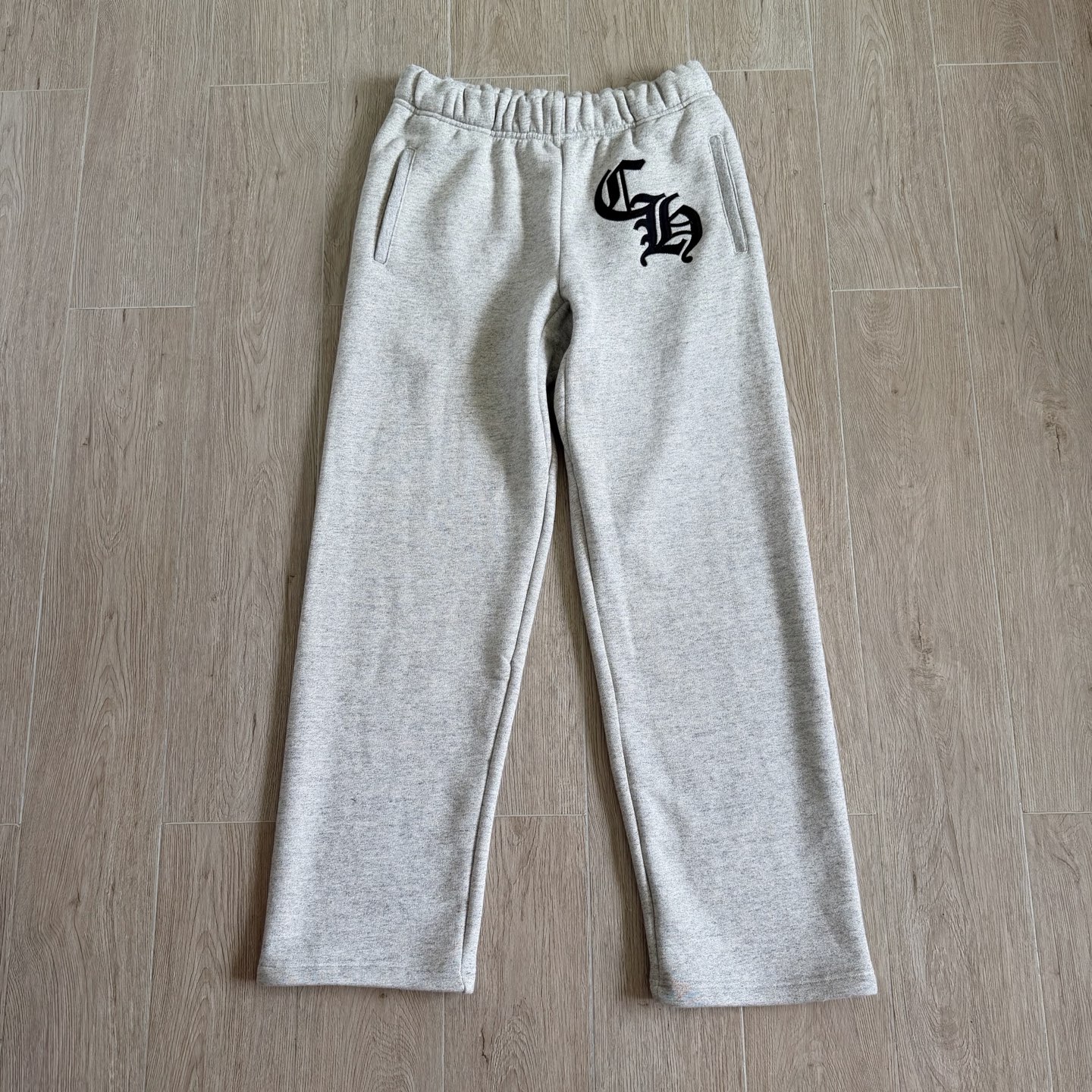  Chrome Hearts  CH克罗心 重磅 纯棉 直筒 纯色 卫裤 花灰色  CH-20261751