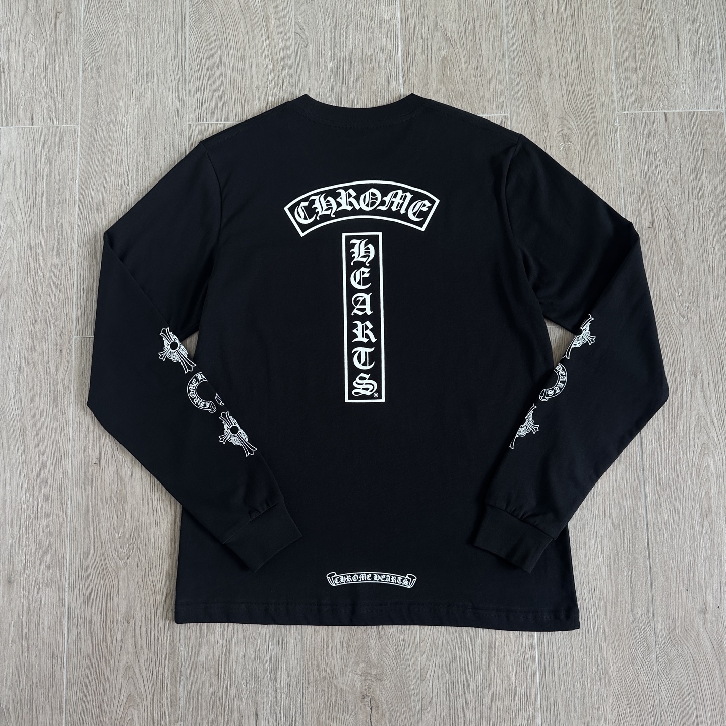 Chrome Hearts 克罗心 CH  长袖 T恤   26T卷轴  黑色 白色