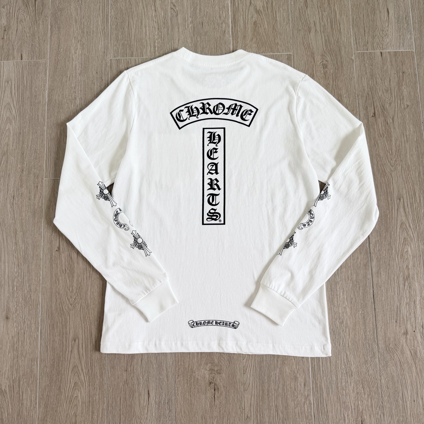 Chrome Hearts 克罗心 CH  长袖 T恤   26T卷轴  黑色 白色