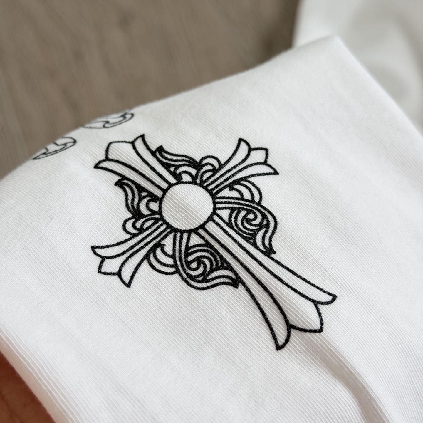 Chrome Hearts 克罗心 CH  长袖 T恤   26T卷轴  黑色 白色