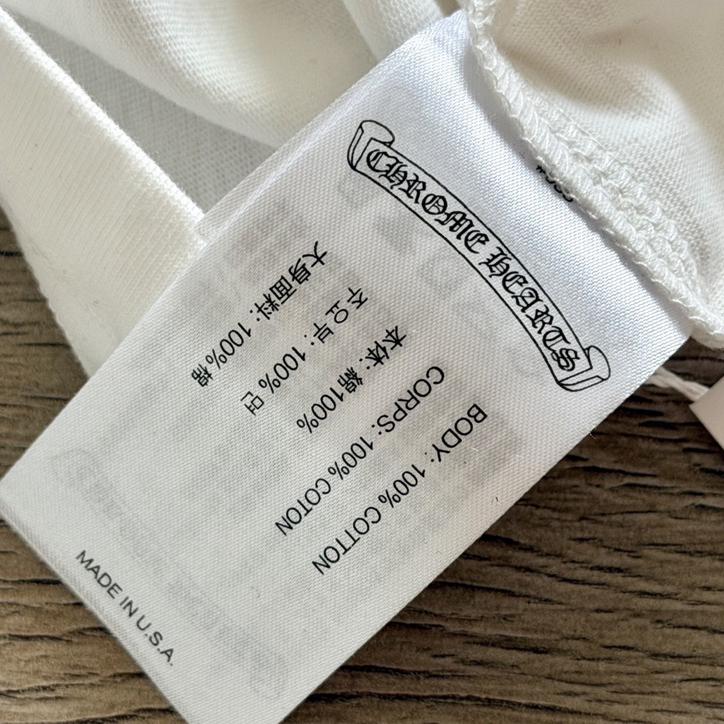 Chrome Hearts 克罗心 CH  长袖 T恤   26T卷轴  黑色 白色