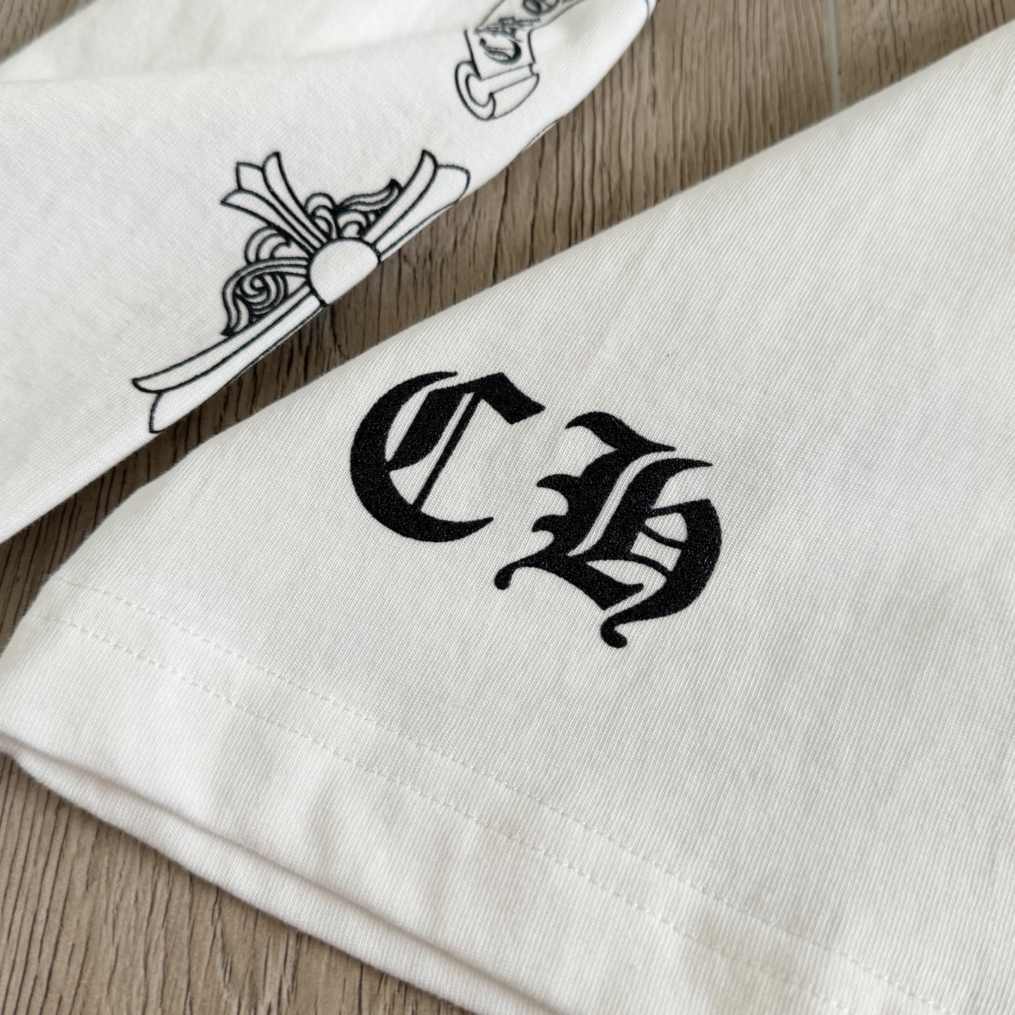 Chrome Hearts 克罗心 CH  长袖 T恤   26T卷轴  黑色 白色