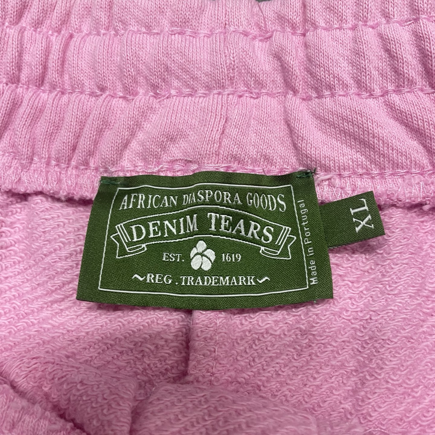 DT Denim Tears Cotton Wreath 木棉花 图案发泡印花 松紧  运动 短裤 