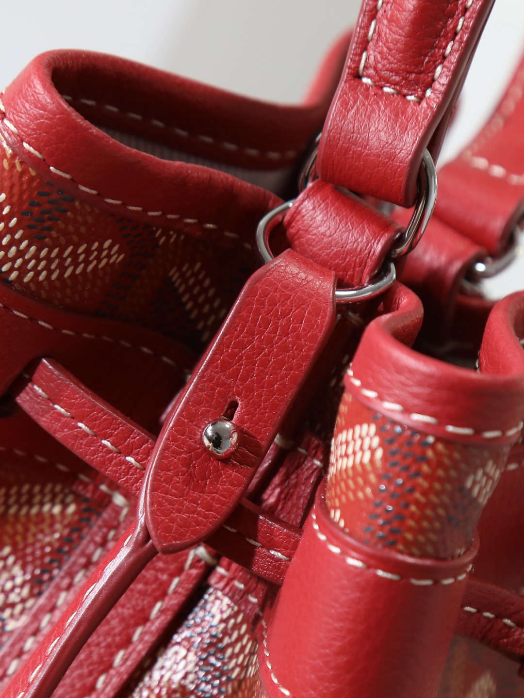 GOYARD 戈雅水桶 Mini MPetit Flot  -Canvas and Calfskin Shoulder Bag F0 PEFLOTMINTY