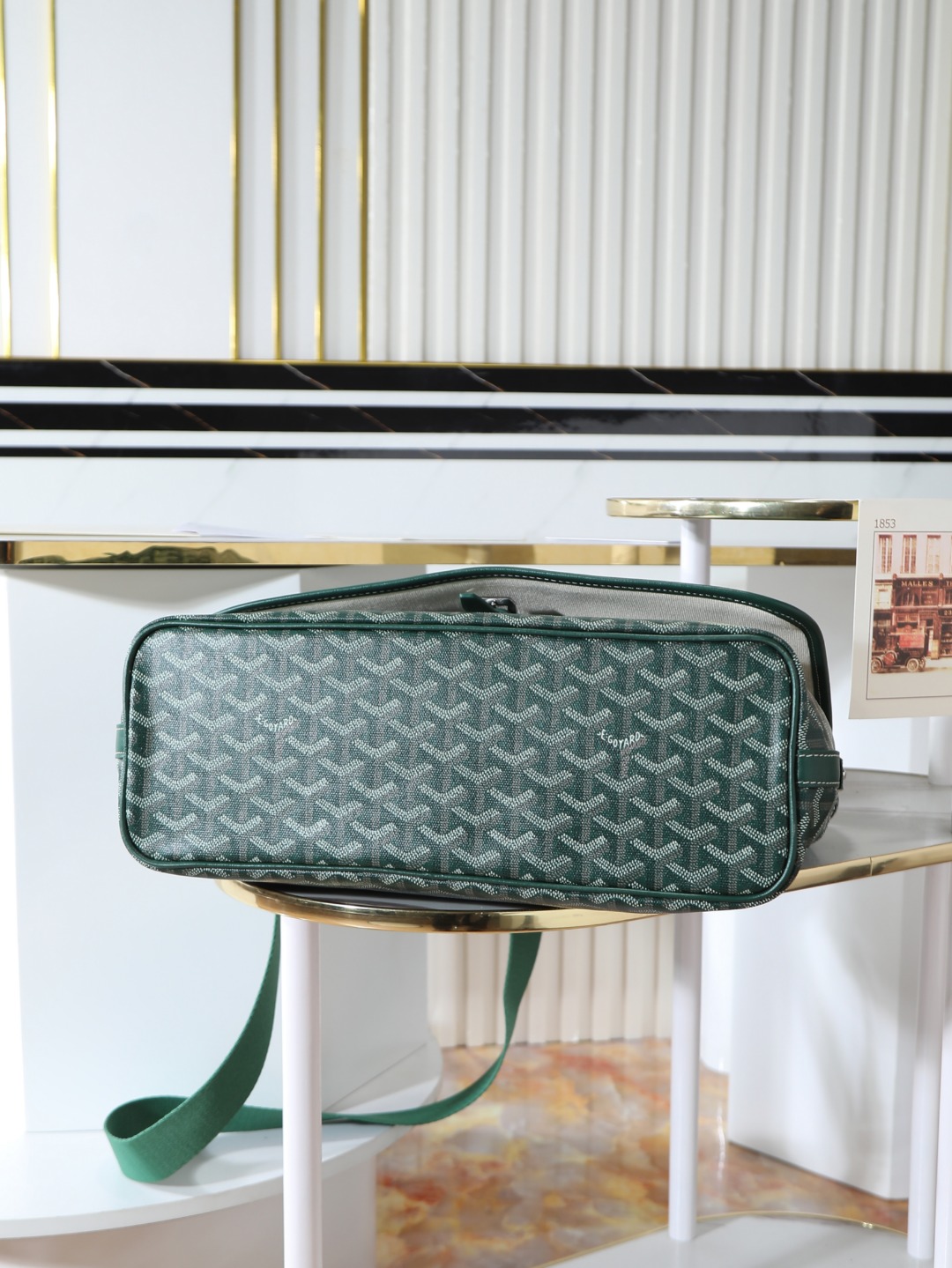 GOYARD 戈雅 CAPETIEN  -Canvas and leather flap-closure messenger/shoulder bag-F0-CAPETIMMLTY