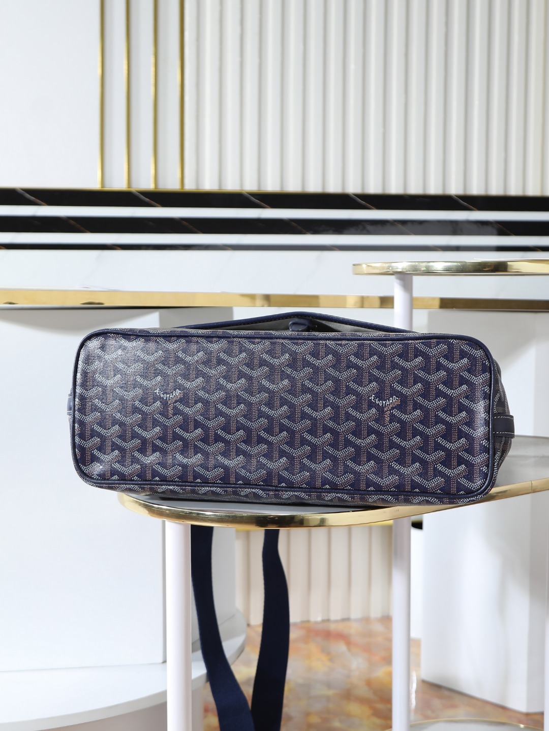 GOYARD 戈雅 CAPETIEN  -Canvas and leather flap-closure messenger/shoulder bag-F0-CAPETIMMLTY