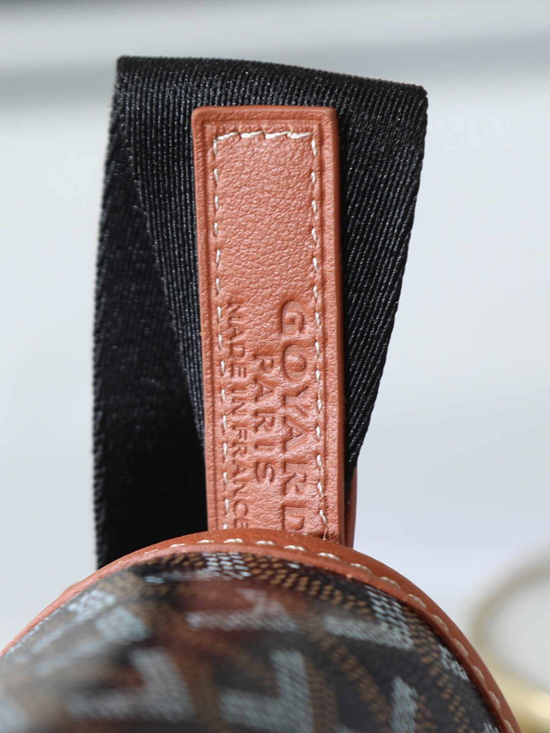 GOYARD 戈雅 CAPETIEN  -Canvas and leather flap-closure messenger/shoulder bag-F0-CAPETIMMLTY