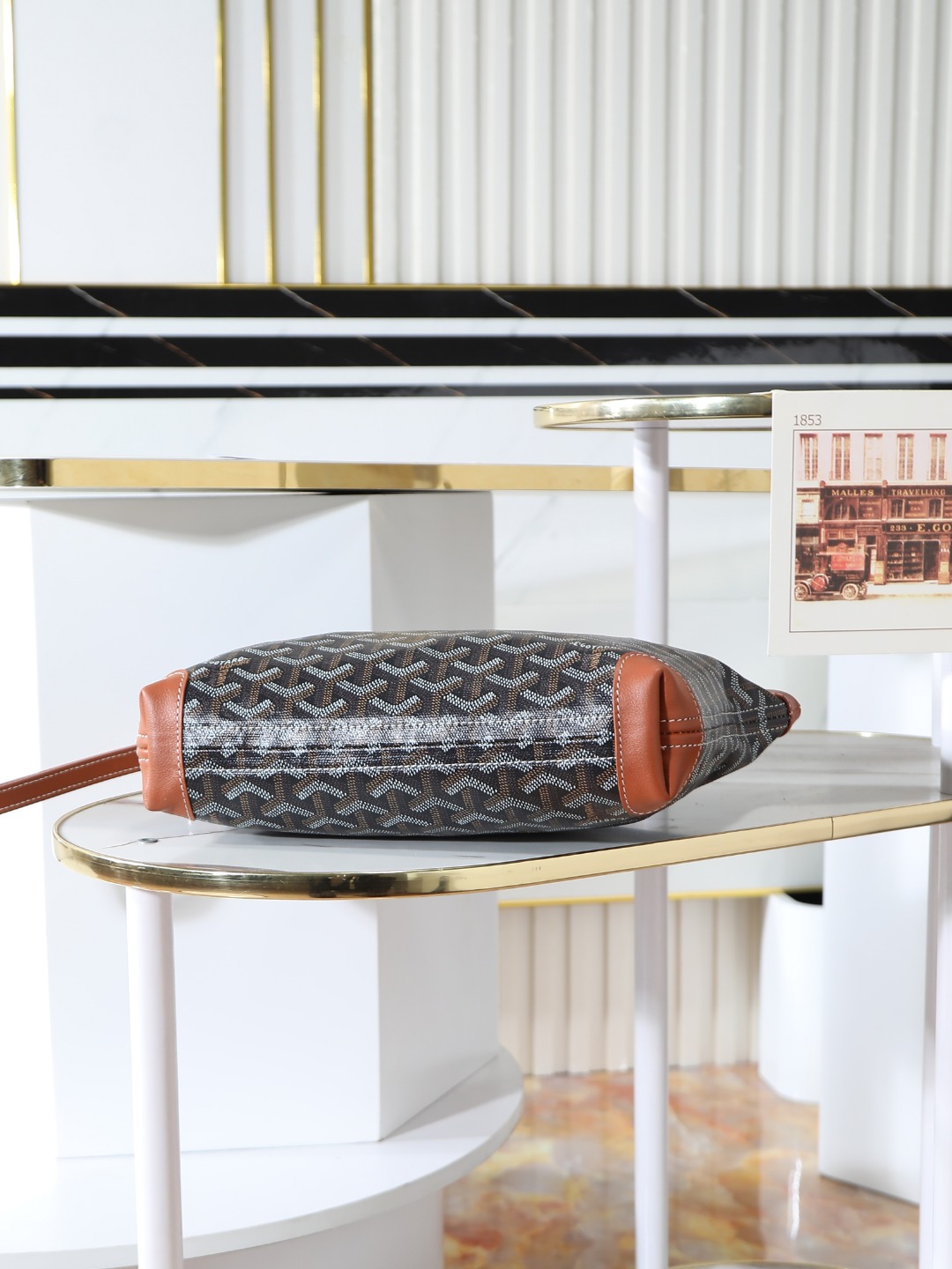 GOYARD 戈雅手拿 Conti -Canvas and Leather Toiletry/Storage Bag-H0-CONTIPPMLTY-