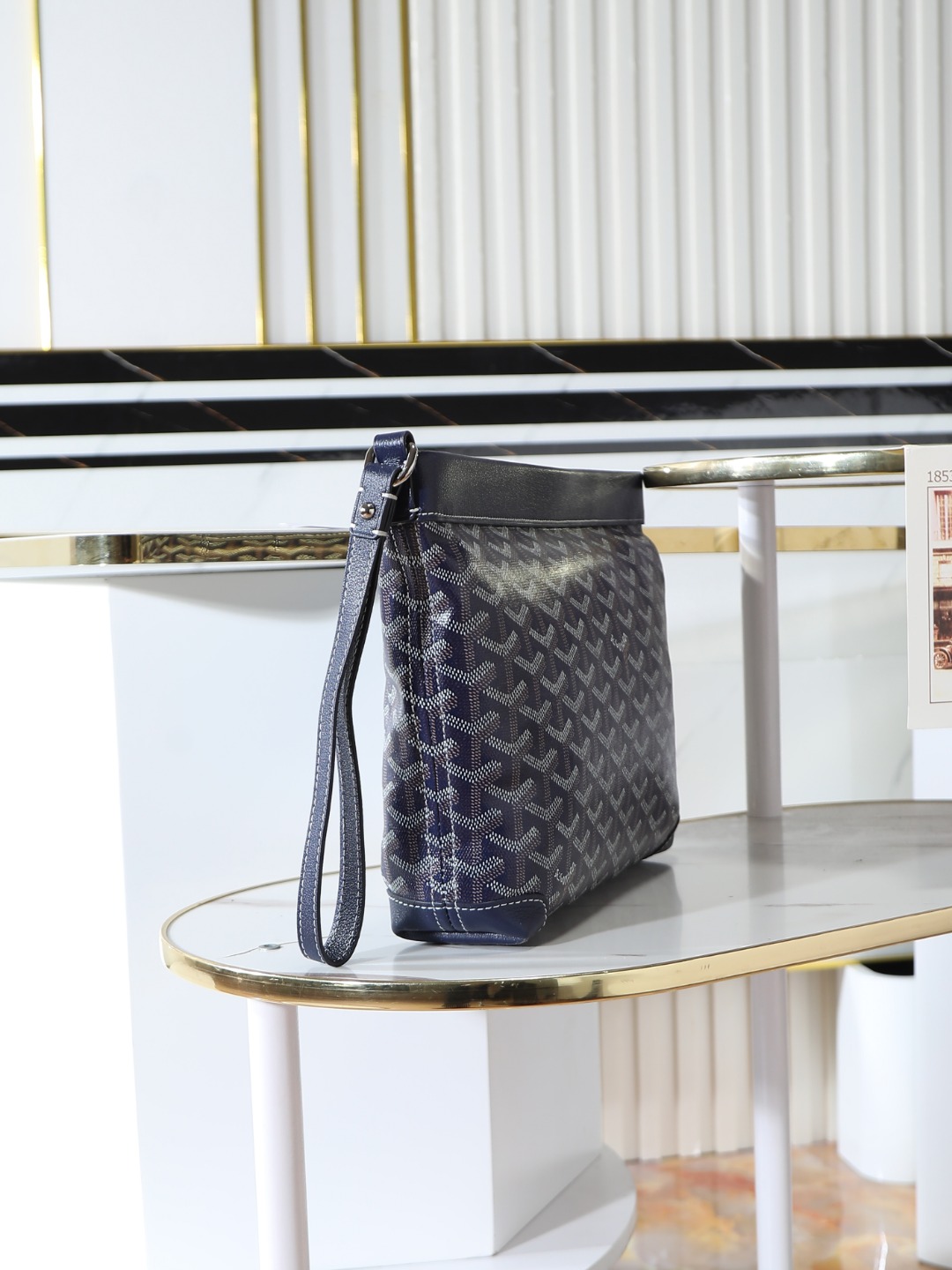 GOYARD 戈雅手拿 Conti -Canvas and Leather Toiletry/Storage Bag-H0-CONTIPPMLTY-
