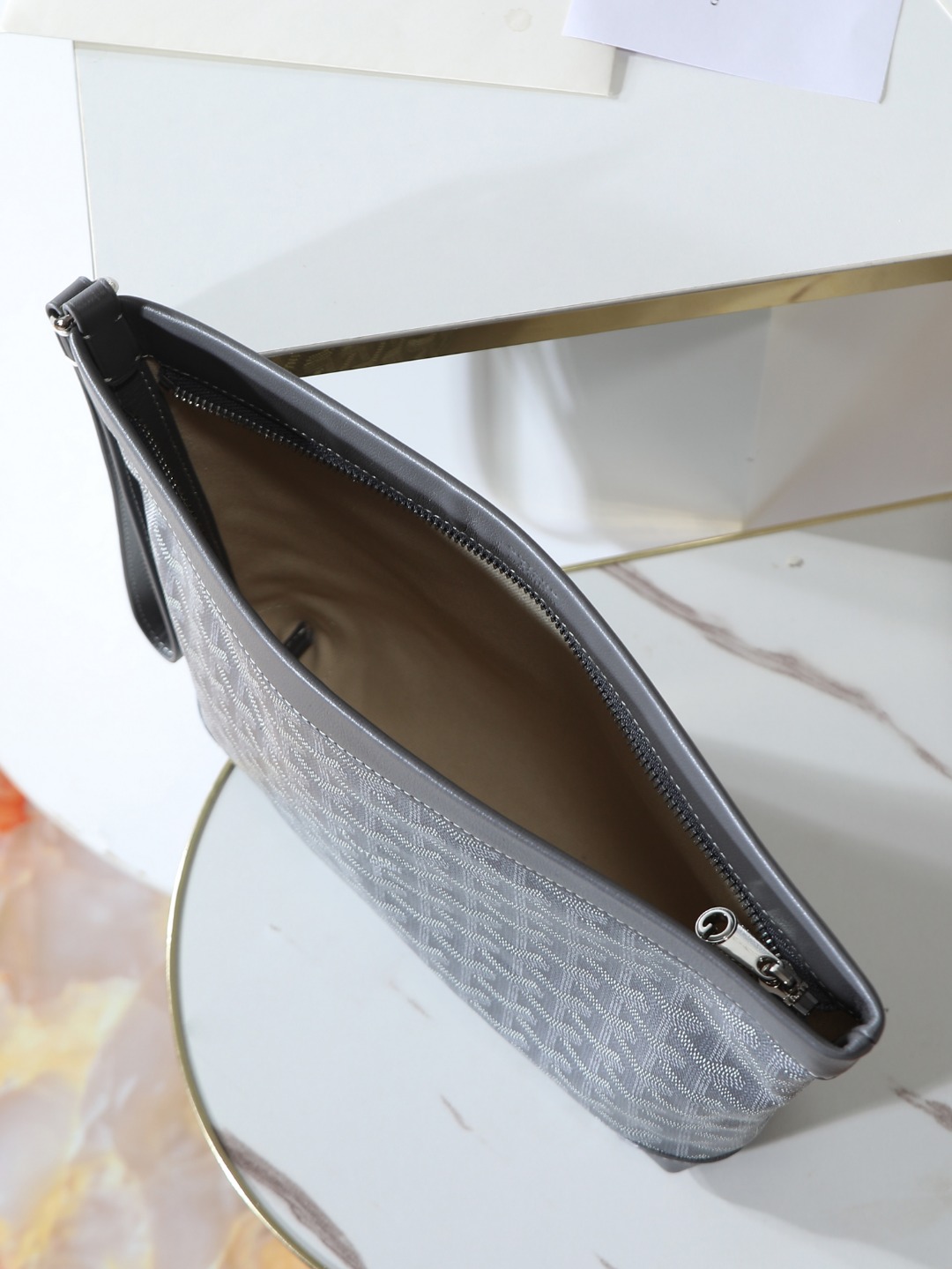 GOYARD 戈雅手拿 Conti -Canvas and Leather Toiletry/Storage Bag-H0-CONTIPPMLTY-