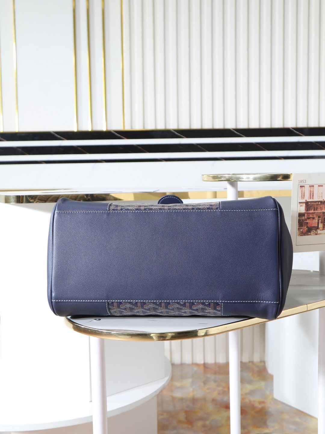 GOYARD 戈雅  Saigon -Beech Wood Handle Flap Tote Bag (Canvas & Leather) – Handheld & Shoulder Bag-F0-SAIGOCMMLTY