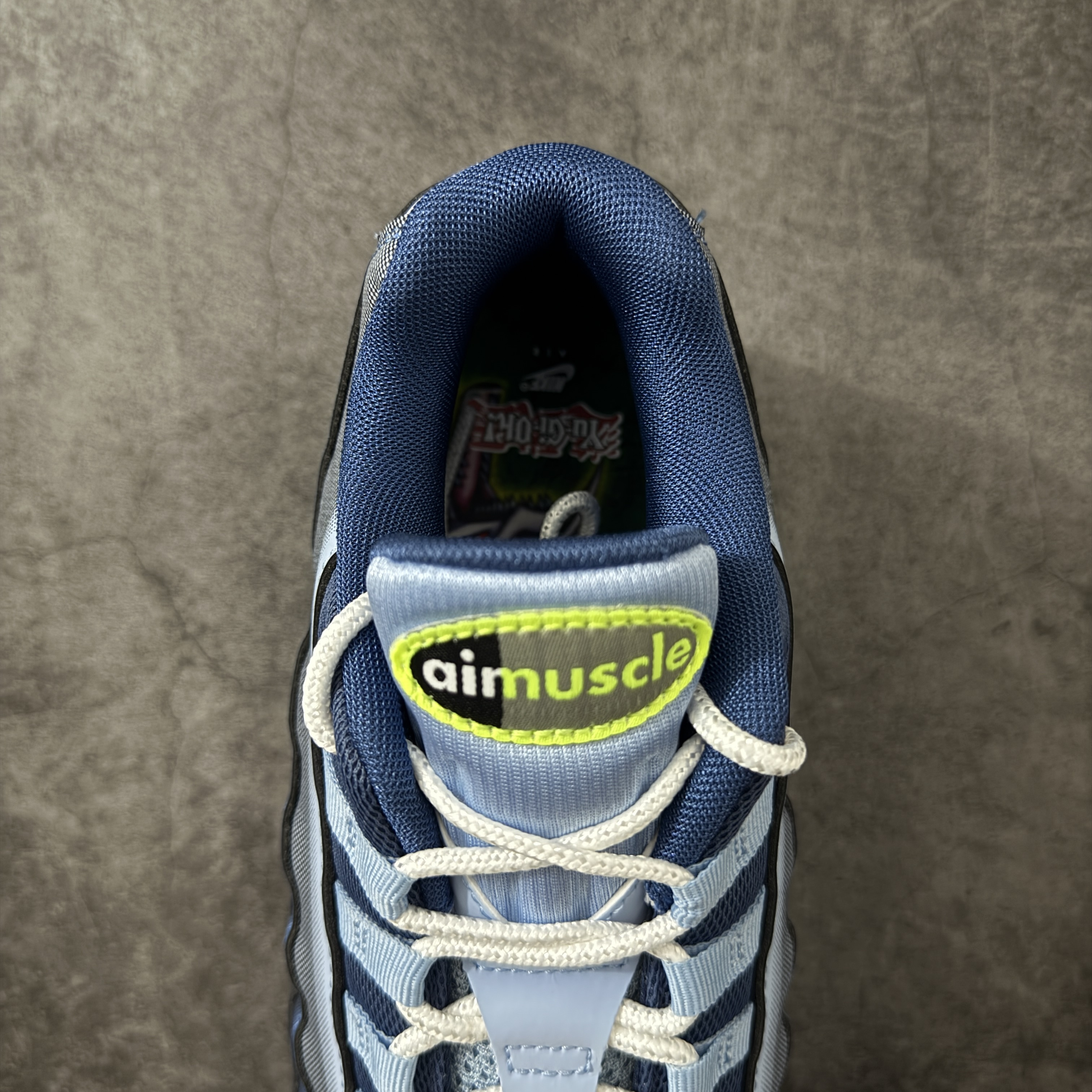 升级最终版UNDEFEATED Nike Air Max 95  Yu-Gi-Oh 低筒 网布防滑 运动鞋 休闲鞋 球鞋 男鞋 波鞋  游戏王 蓝 II7404-400 
