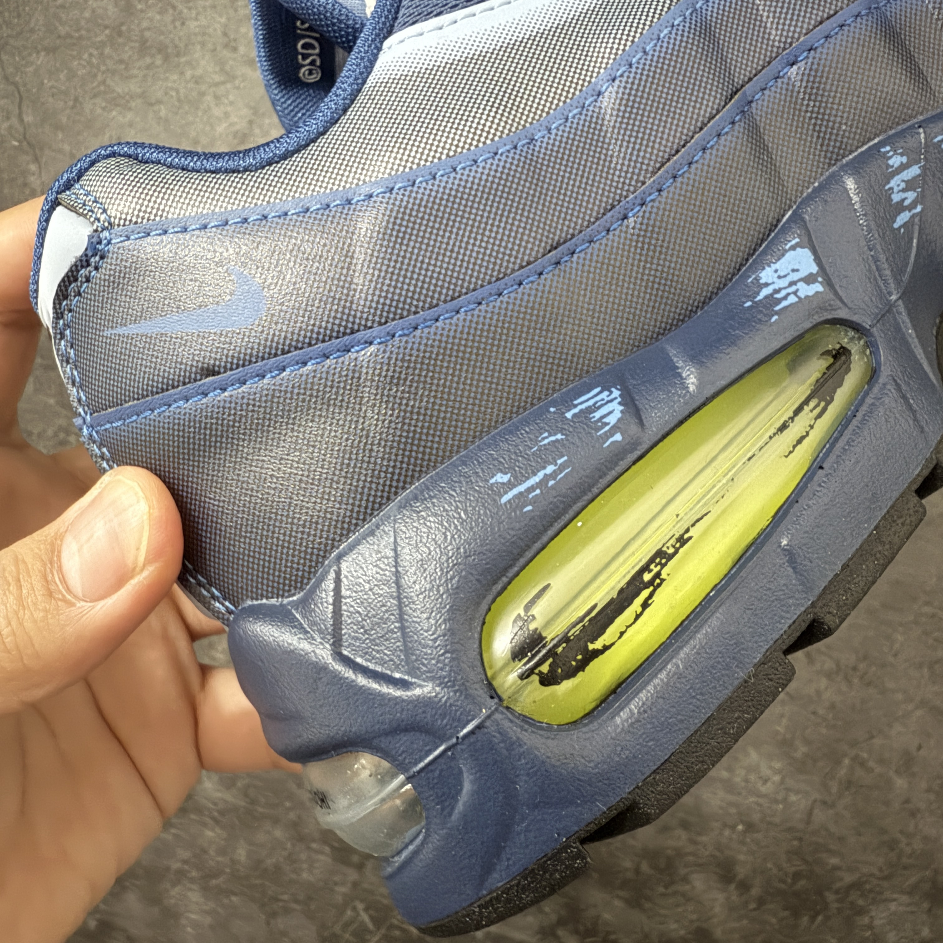 升级最终版UNDEFEATED Nike Air Max 95  Yu-Gi-Oh 低筒 网布防滑 运动鞋 休闲鞋 球鞋 男鞋 波鞋  游戏王 蓝 II7404-400 