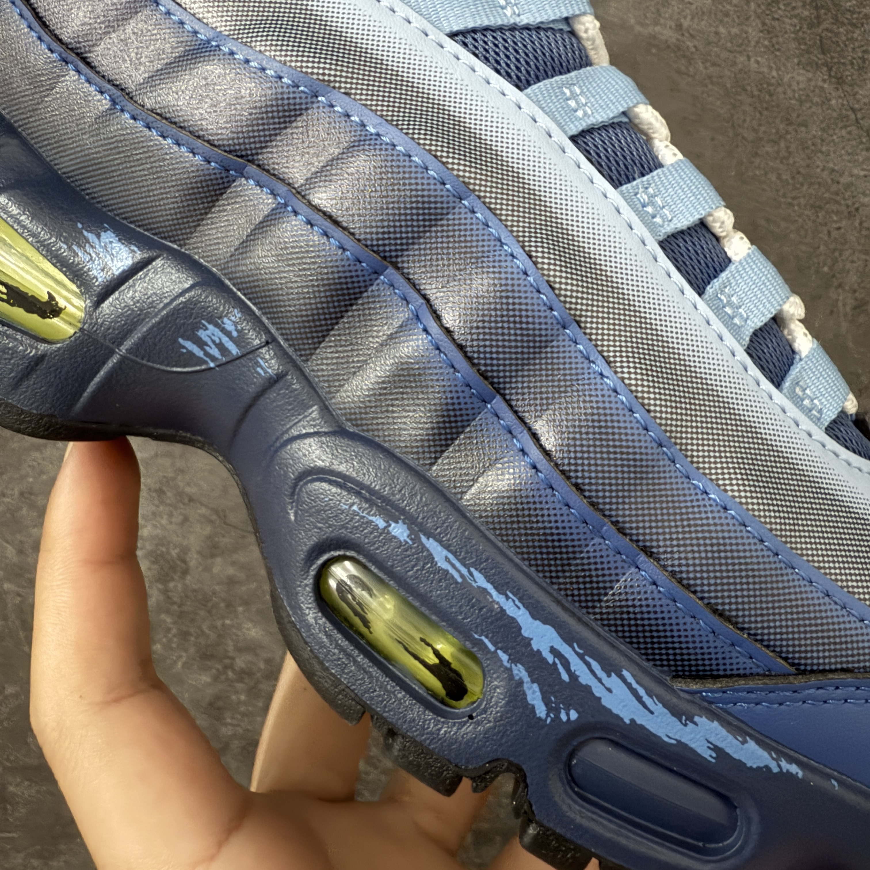 升级最终版UNDEFEATED Nike Air Max 95  Yu-Gi-Oh 低筒 网布防滑 运动鞋 休闲鞋 球鞋 男鞋 波鞋  游戏王 蓝 II7404-400 