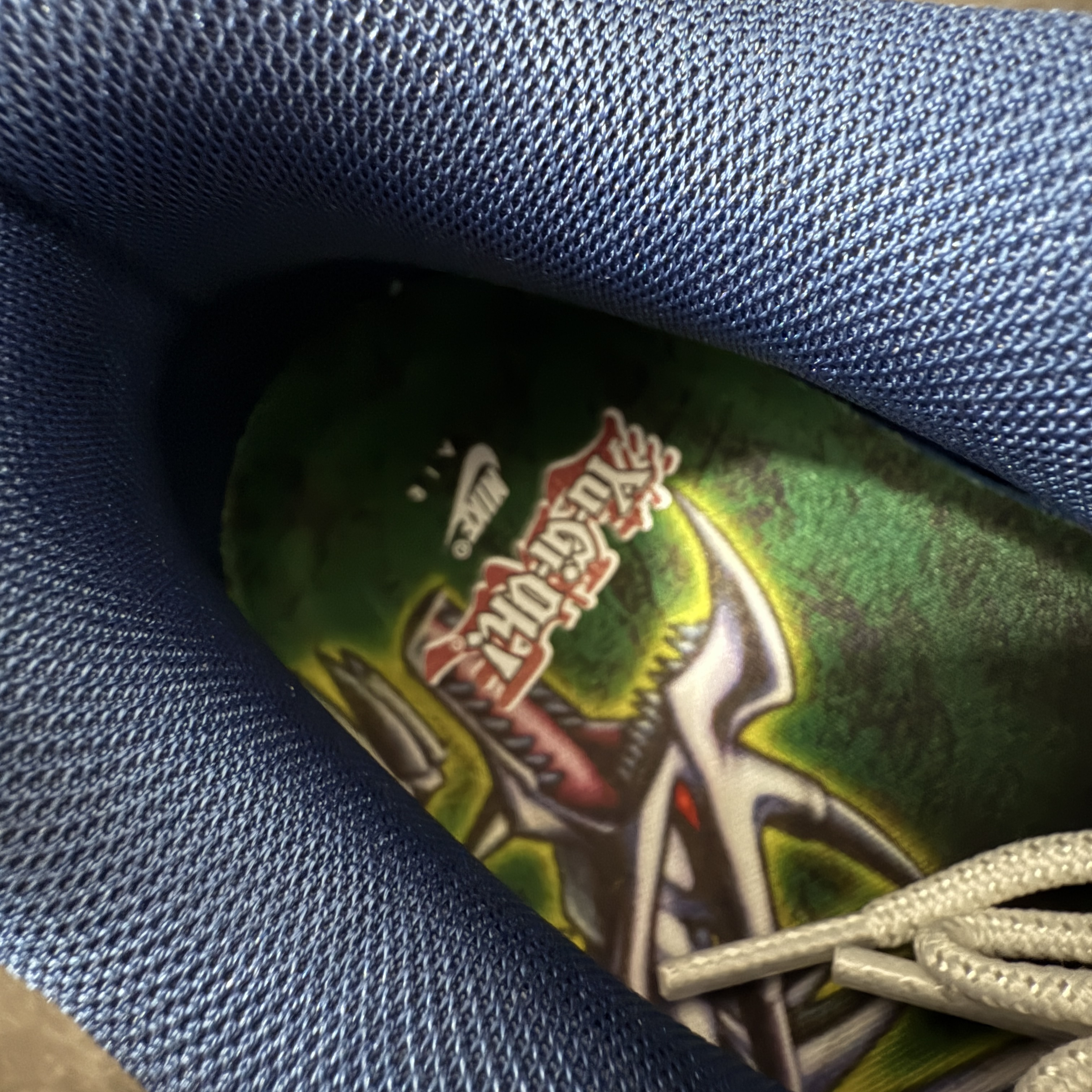 升级最终版UNDEFEATED Nike Air Max 95  Yu-Gi-Oh 低筒 网布防滑 运动鞋 休闲鞋 球鞋 男鞋 波鞋  游戏王 蓝 II7404-400 
