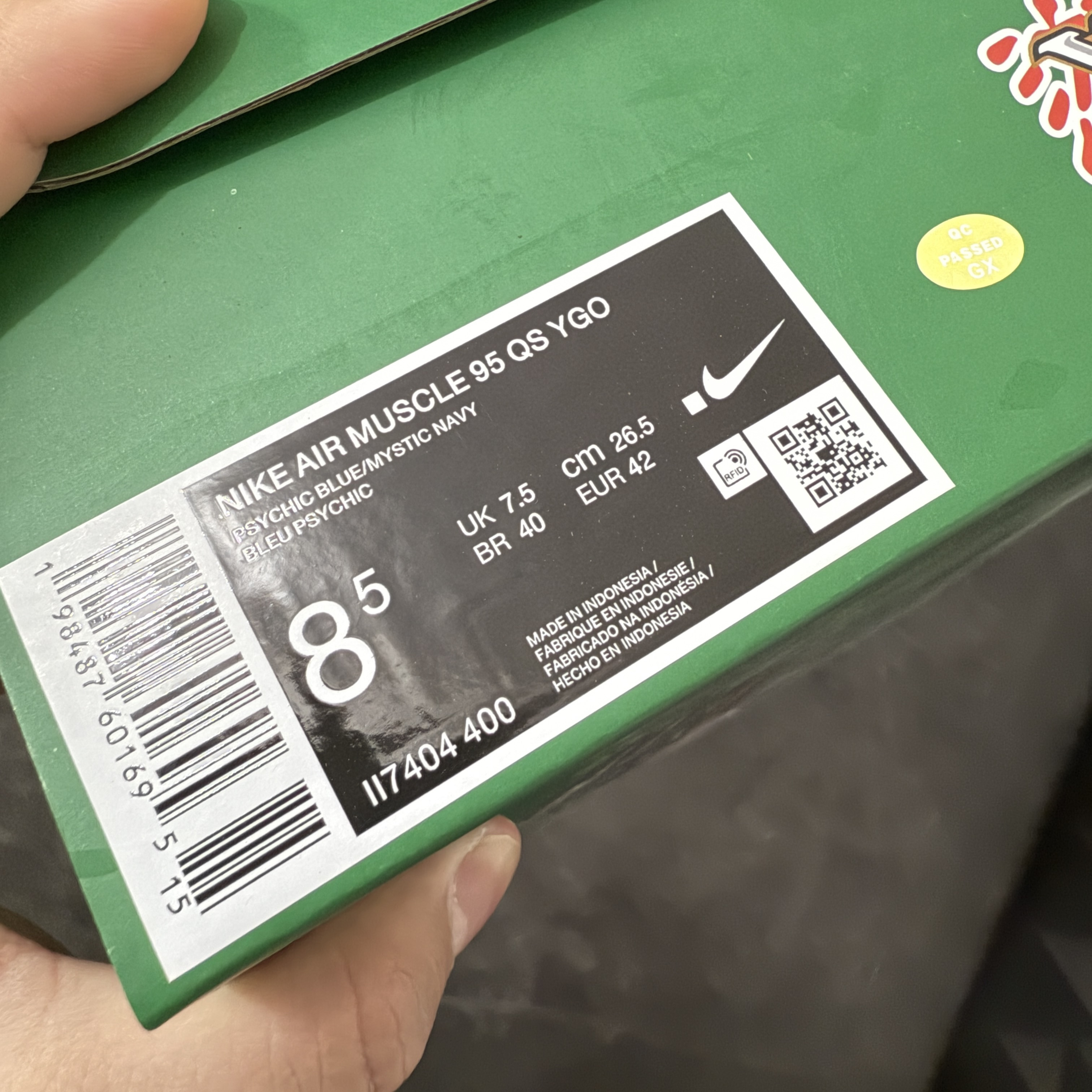 升级最终版UNDEFEATED Nike Air Max 95  Yu-Gi-Oh 低筒 网布防滑 运动鞋 休闲鞋 球鞋 男鞋 波鞋  游戏王 蓝 II7404-400 