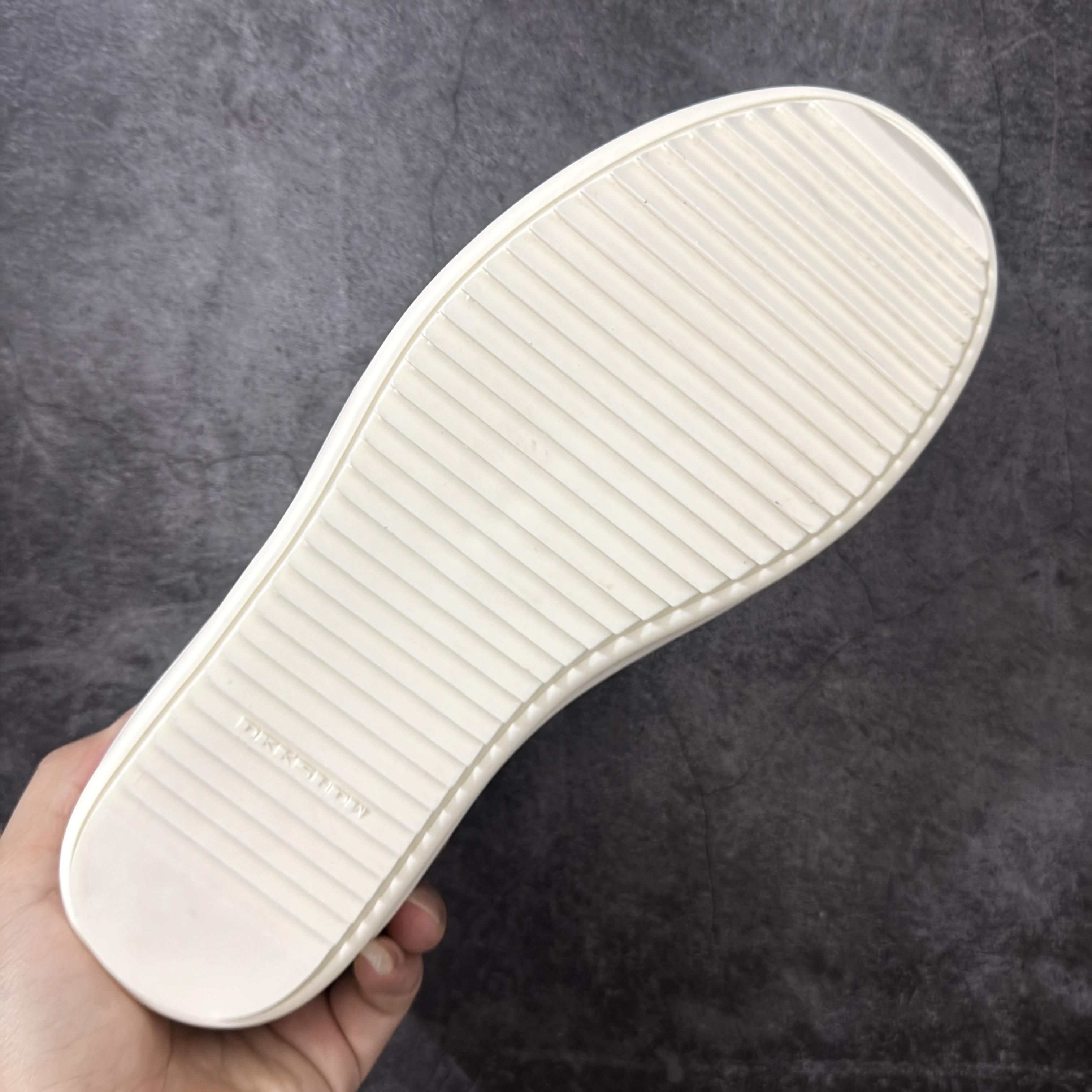 RICK OWENS RO 圆头 高筒  板鞋 休闲鞋 波鞋 男鞋   补黑色 后跟五角 DU01F4821DOLVT3-91