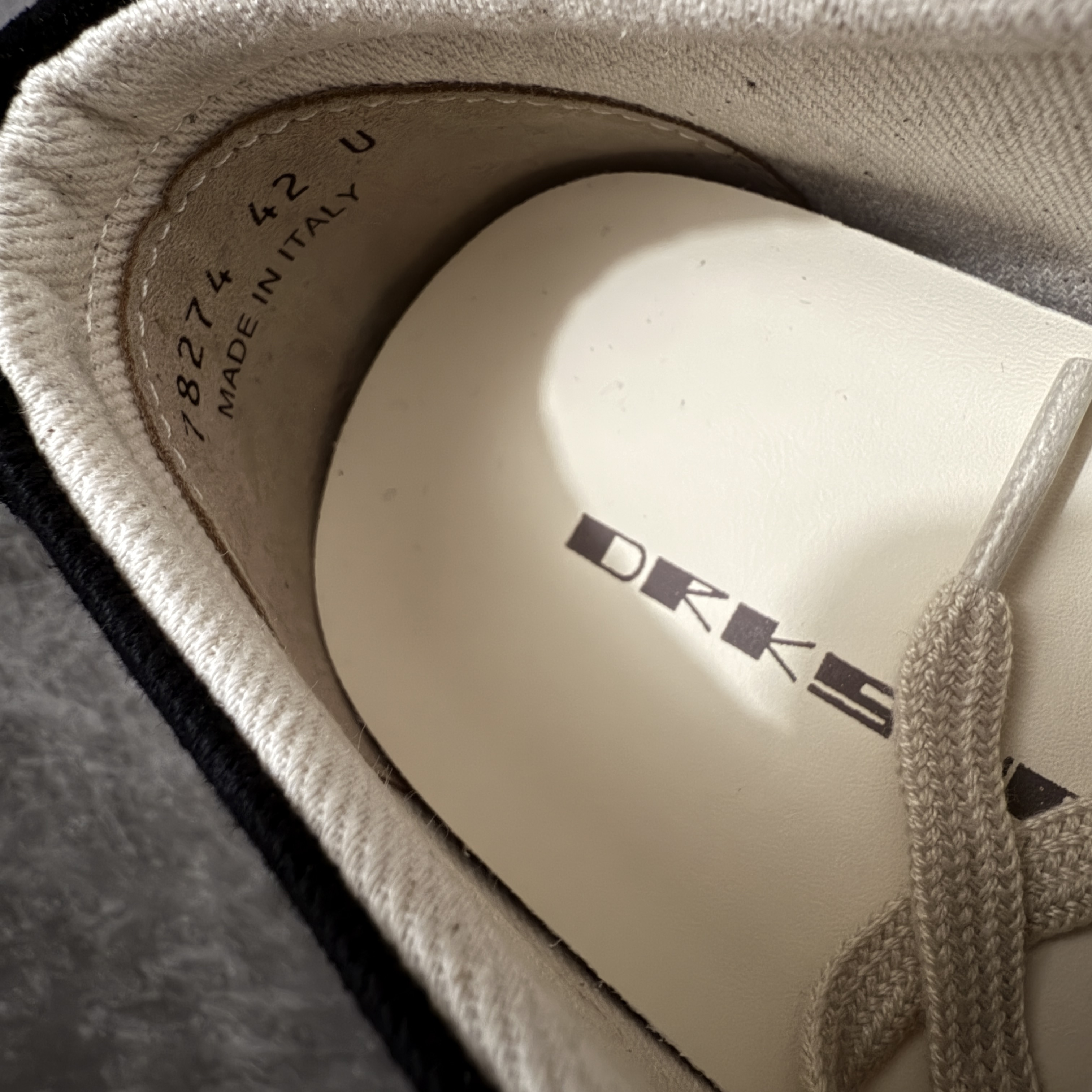 RICK OWENS RO 圆头 高筒  板鞋 休闲鞋 波鞋 男鞋   补黑色 后跟五角 DU01F4821DOLVT3-91