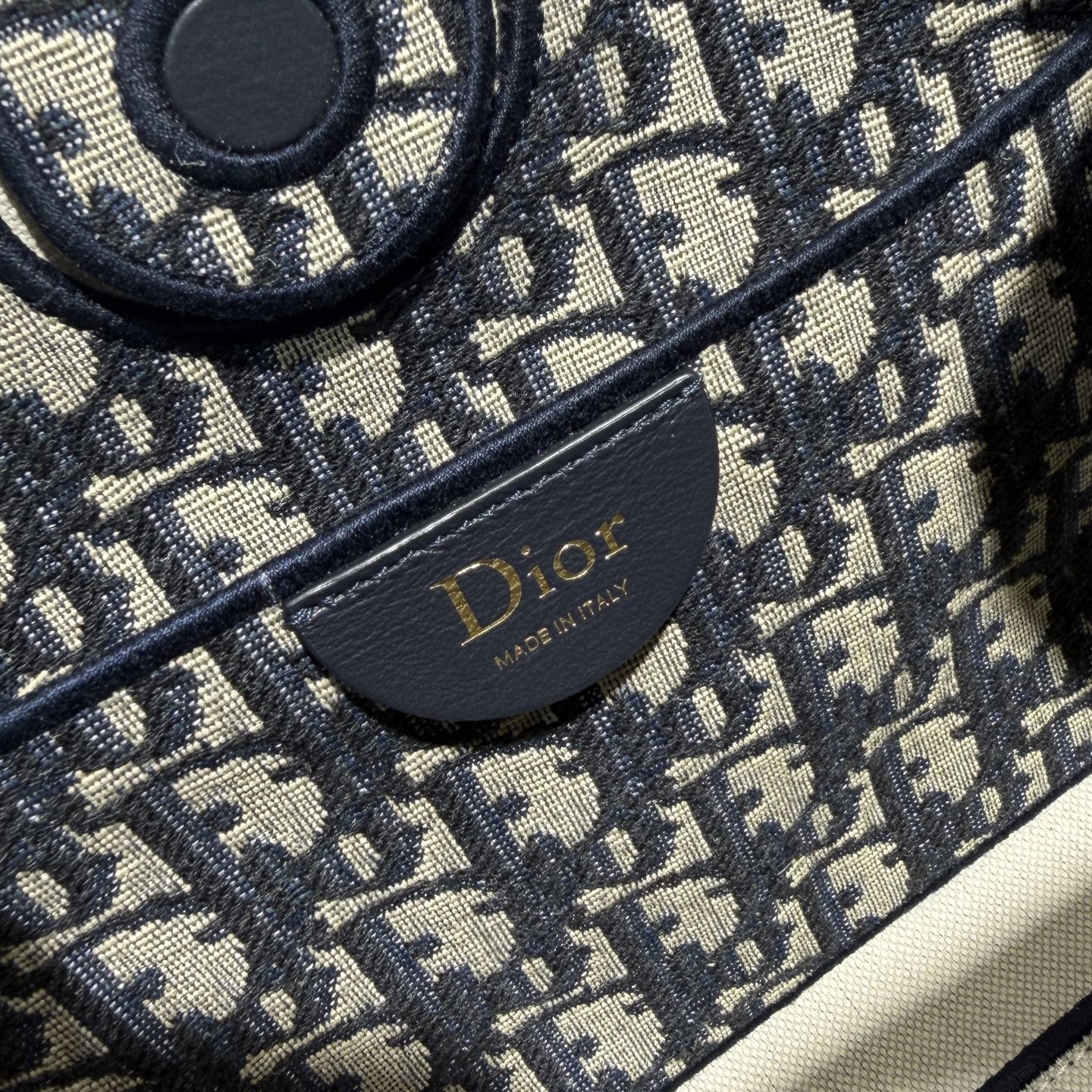 DIOR 迪奥- OBLIQUE Small Handbag/Crossbody/Shoulder Bag – Blue (Leather, Cotton, and Fabric Mix with Bow Logo)-F0-M1410OTZQ-M928