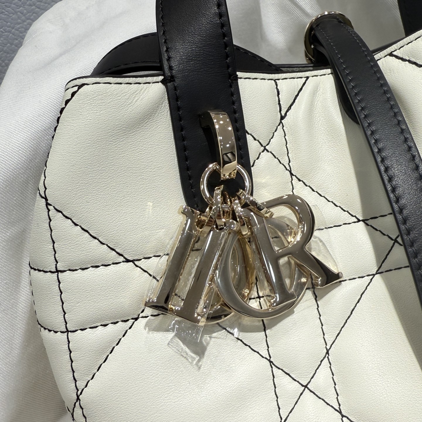 DIOR 迪奥菜篮子 small- Toujours CD Lock Calfskin Tote Bag (Shoulder/Hand-Carry)-F0- M2835PSOB-M06E