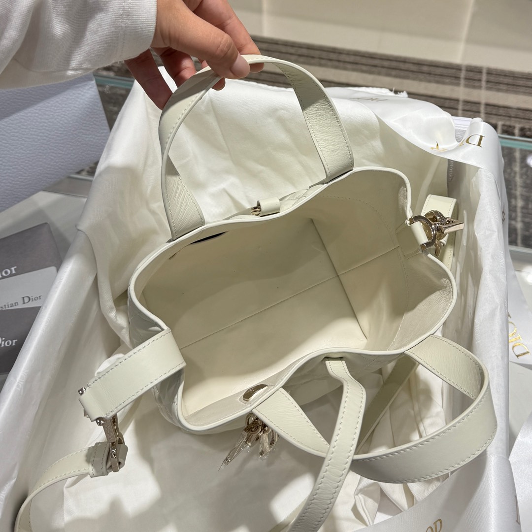 DIOR 迪奥菜篮子 small- Toujours CD Lock Calfskin Tote Bag (Shoulder/Hand-Carry)-F0- M2835OSNW-M030