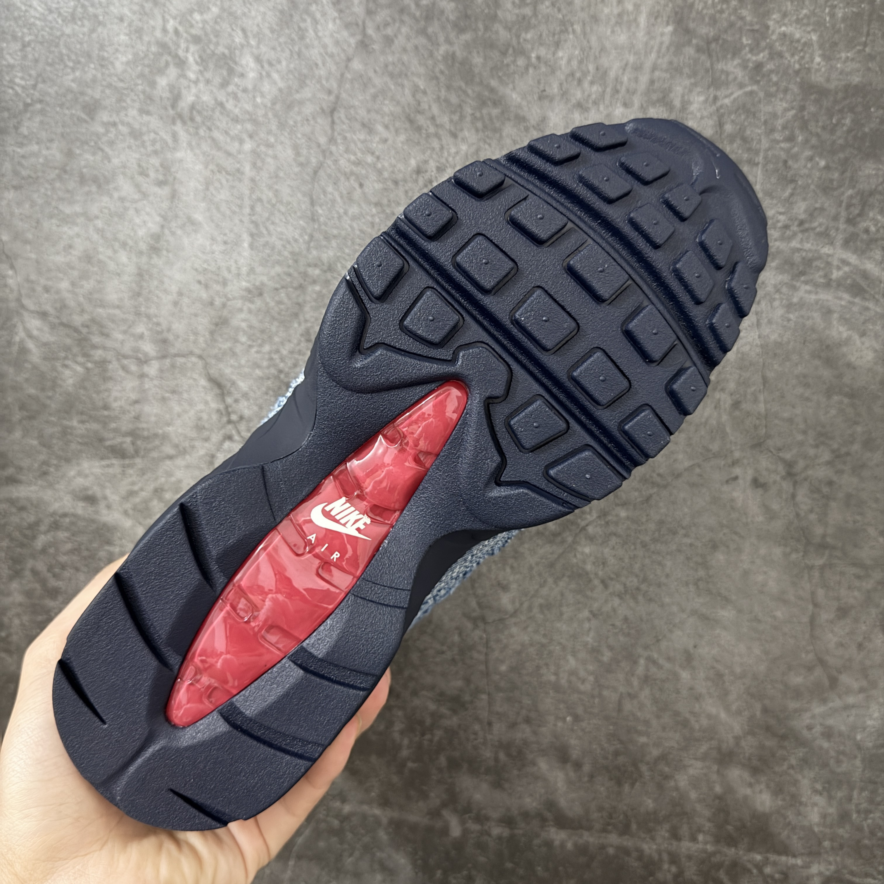 升级最终版 Levi's  Air Max 95  低筒 网布防滑 运动鞋 休闲鞋 球鞋 男鞋 波鞋  维斯联名蓝牛仔 HM4743-400