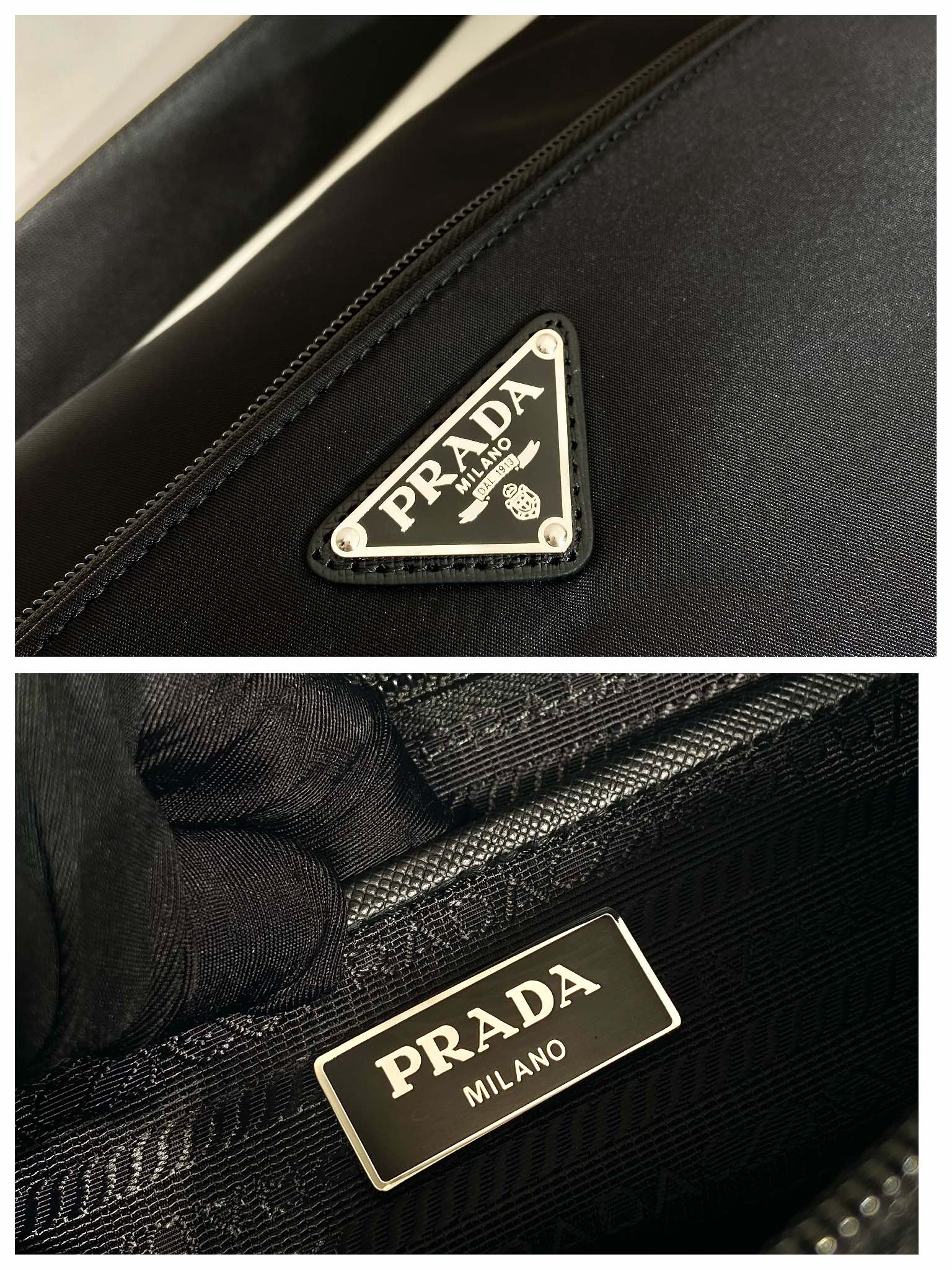 普拉达 PRADA Re-Nylon  斜跨 单肩包 黑色  H0 1BC421-RV44-F0002