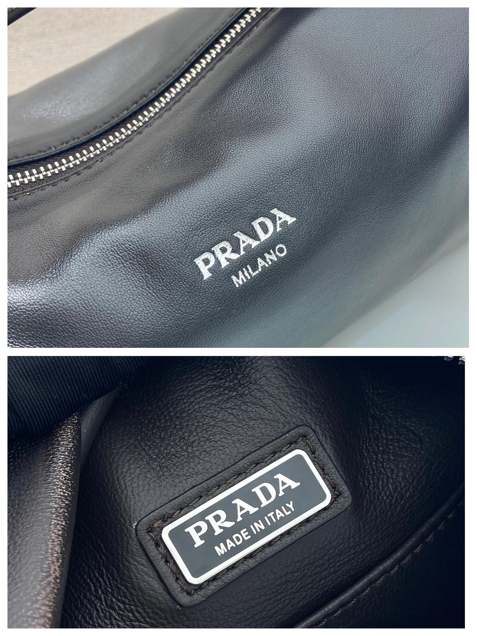 普拉达 PRADA Borsa 手提 斜跨 单肩包 做旧棕色  H0 2VH188_2C75_F0003