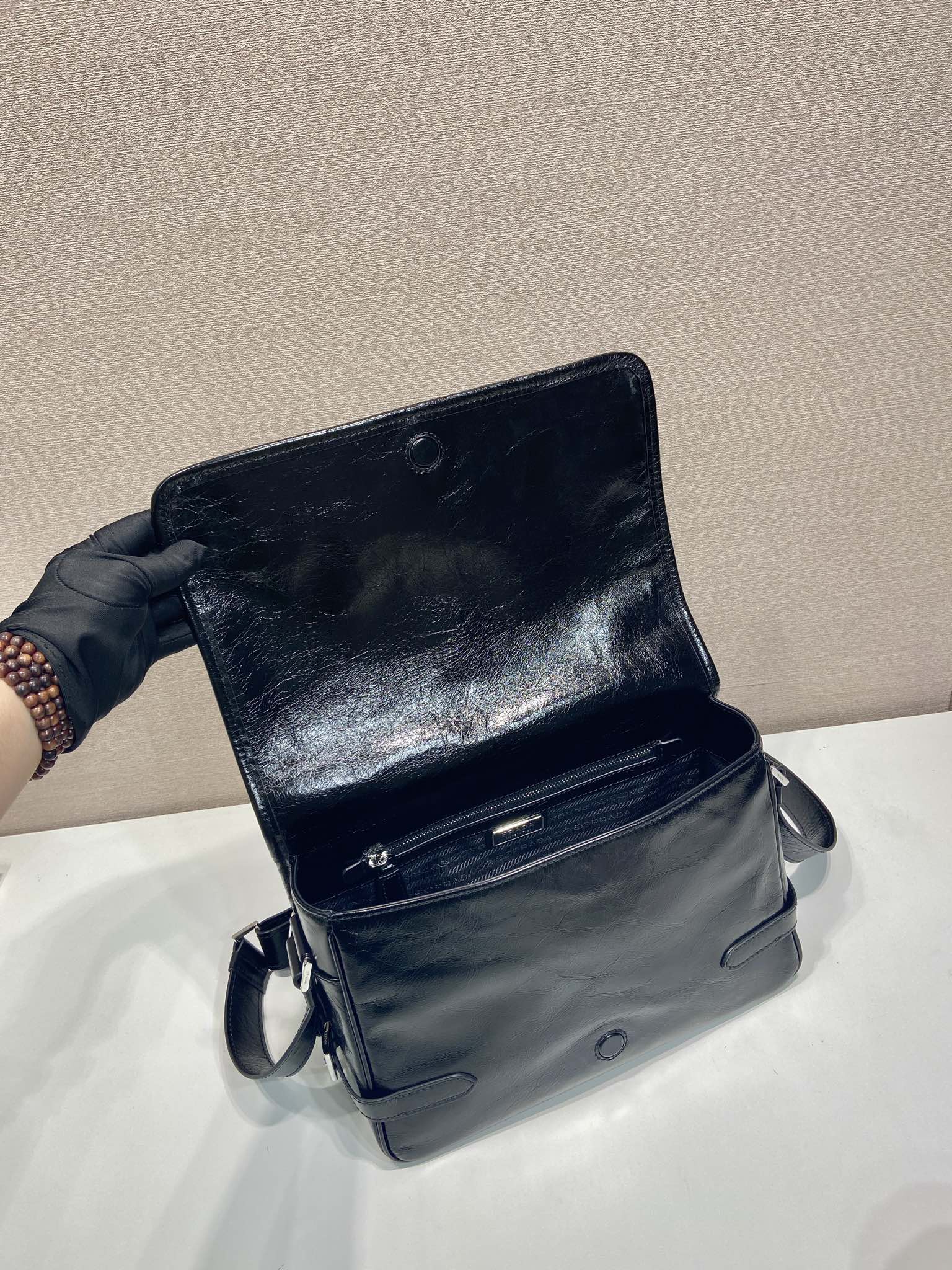 普拉达 PRADA 手提 斜跨 单肩包 黑色 H0 2VD073_2CYR_F0002