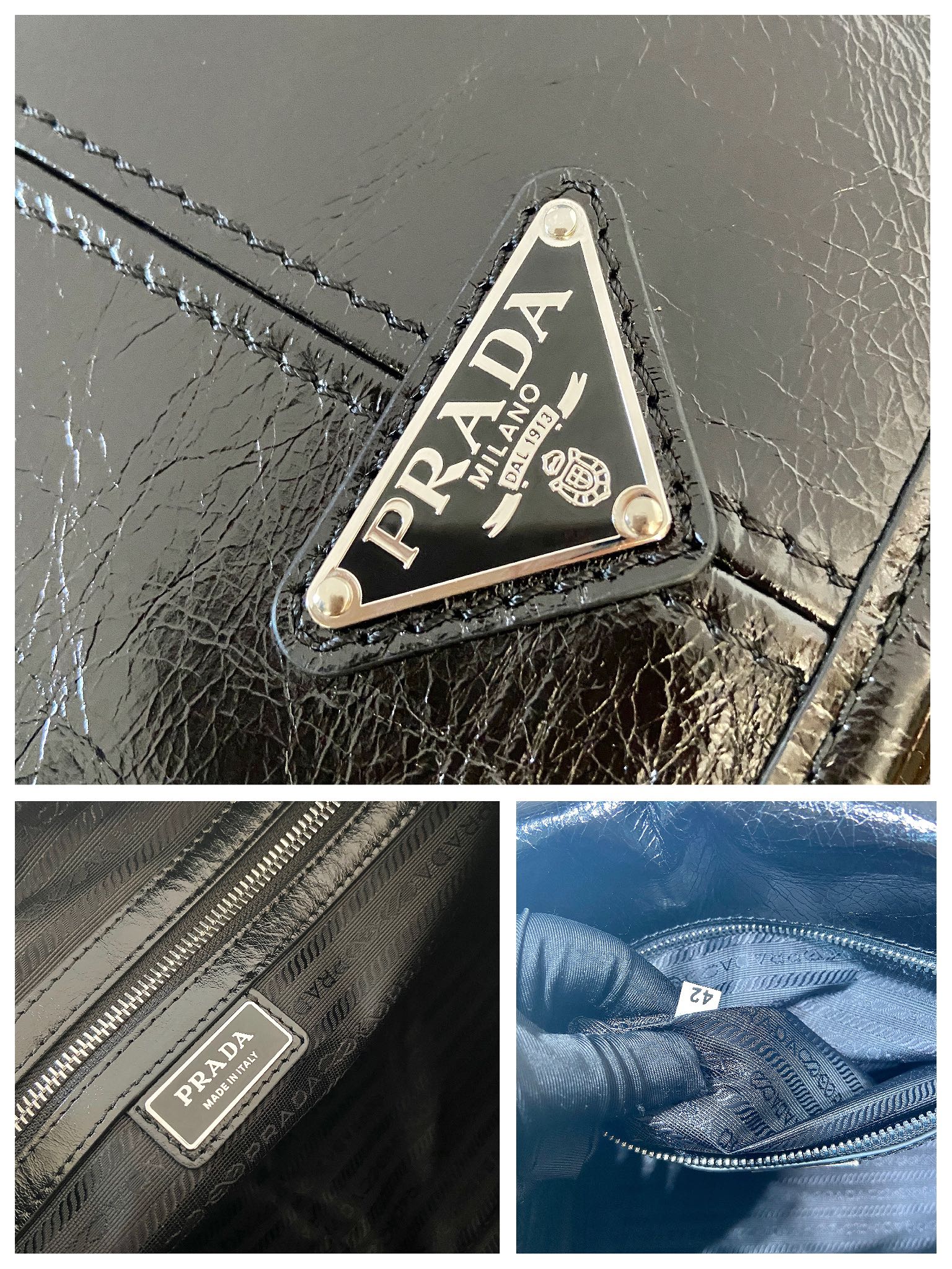 普拉达 PRADA 手提 斜跨 单肩包 黑色 H0 2VD073_2CYR_F0002
