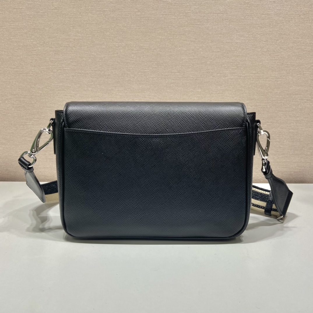 普拉达 PRADA Saffiano 邮差 斜跨 单肩包 皮革 H0-2VD046_2FAD_F0002_V_OOO