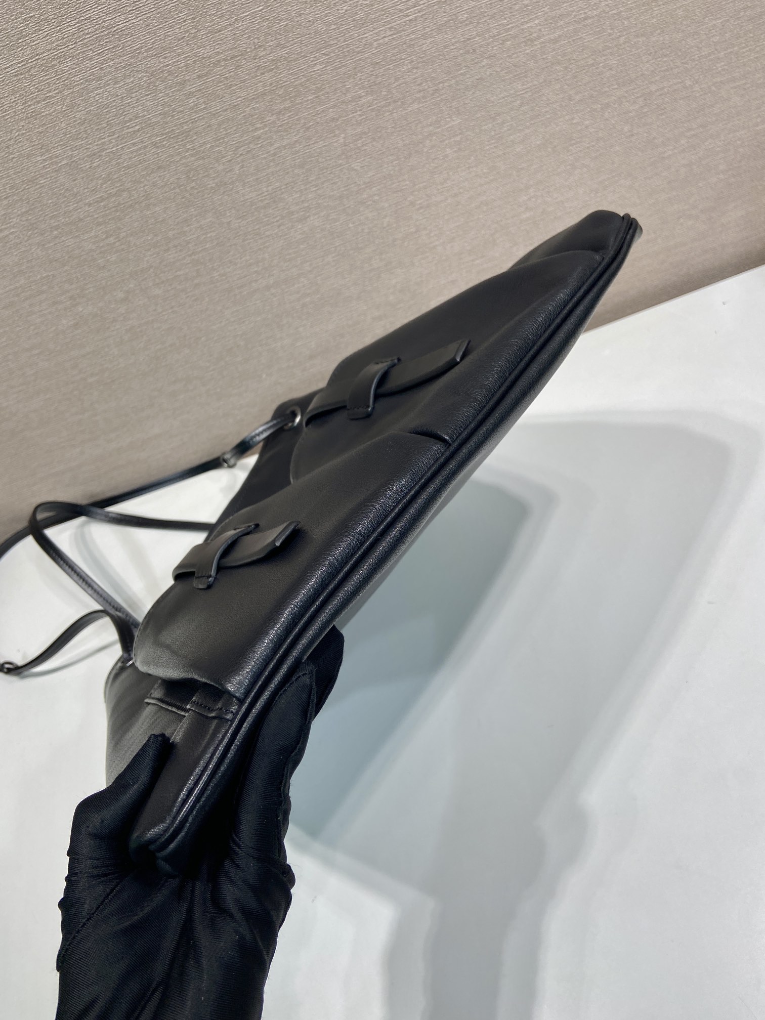 普拉达 PRADA  Route 斜跨 单肩包 托特tote 黑色牛皮 H0-1BC293_2G6F_F0002_V_OOO