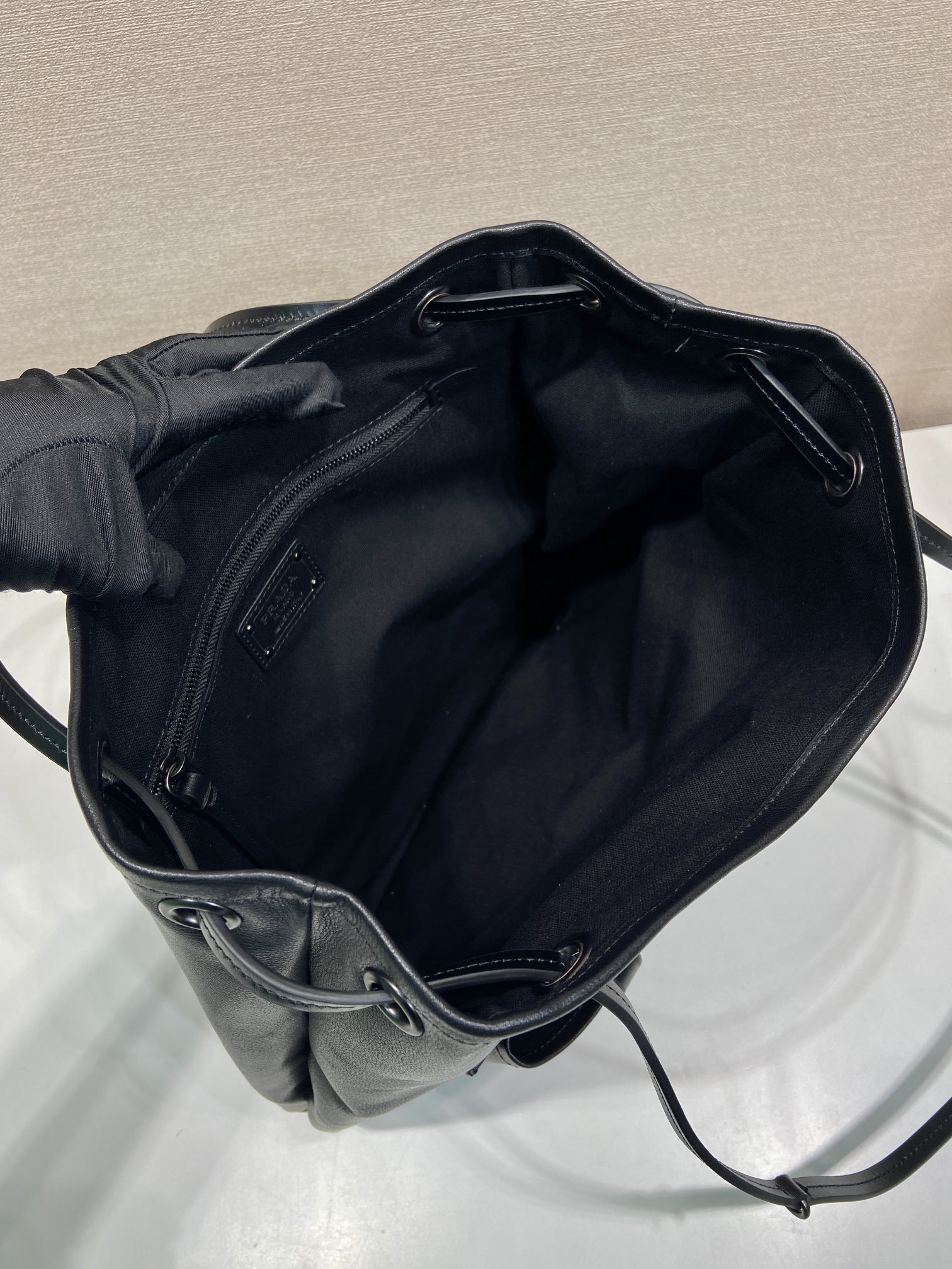 普拉达 PRADA  Route 斜跨 单肩包 托特tote 黑色牛皮 H0-1BC293_2G6F_F0002_V_OOO