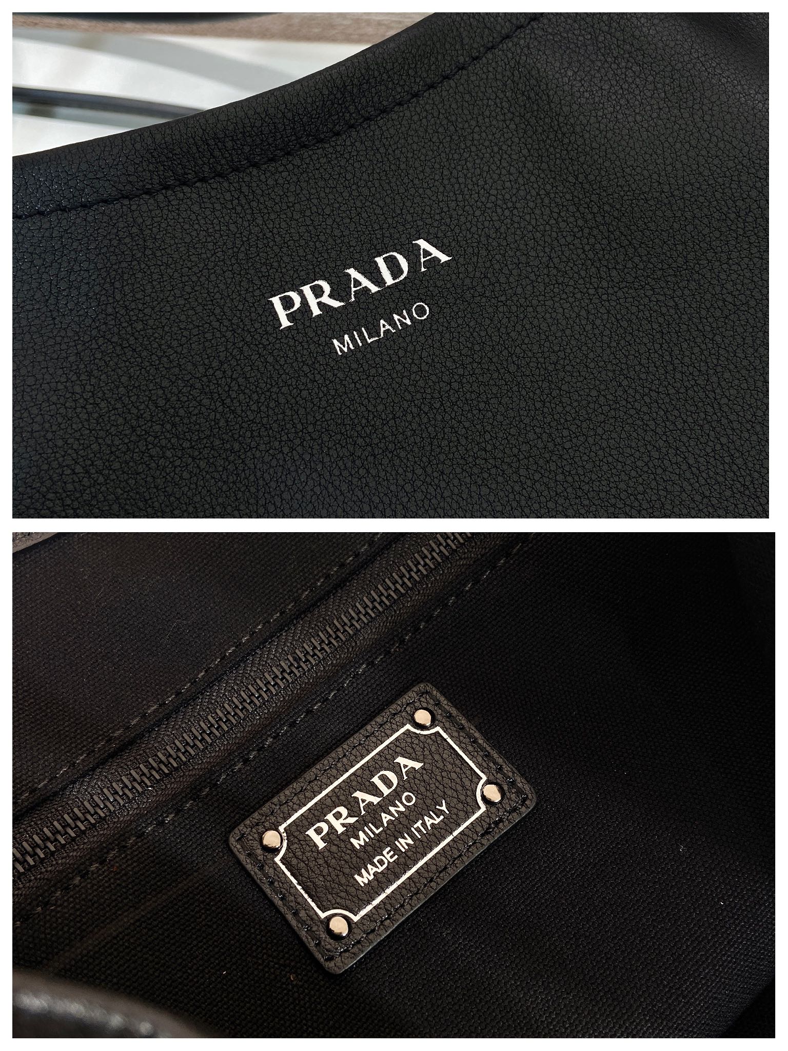 普拉达 PRADA  Route 斜跨 单肩包 托特tote 黑色牛皮 H0-1BC293_2G6F_F0002_V_OOO