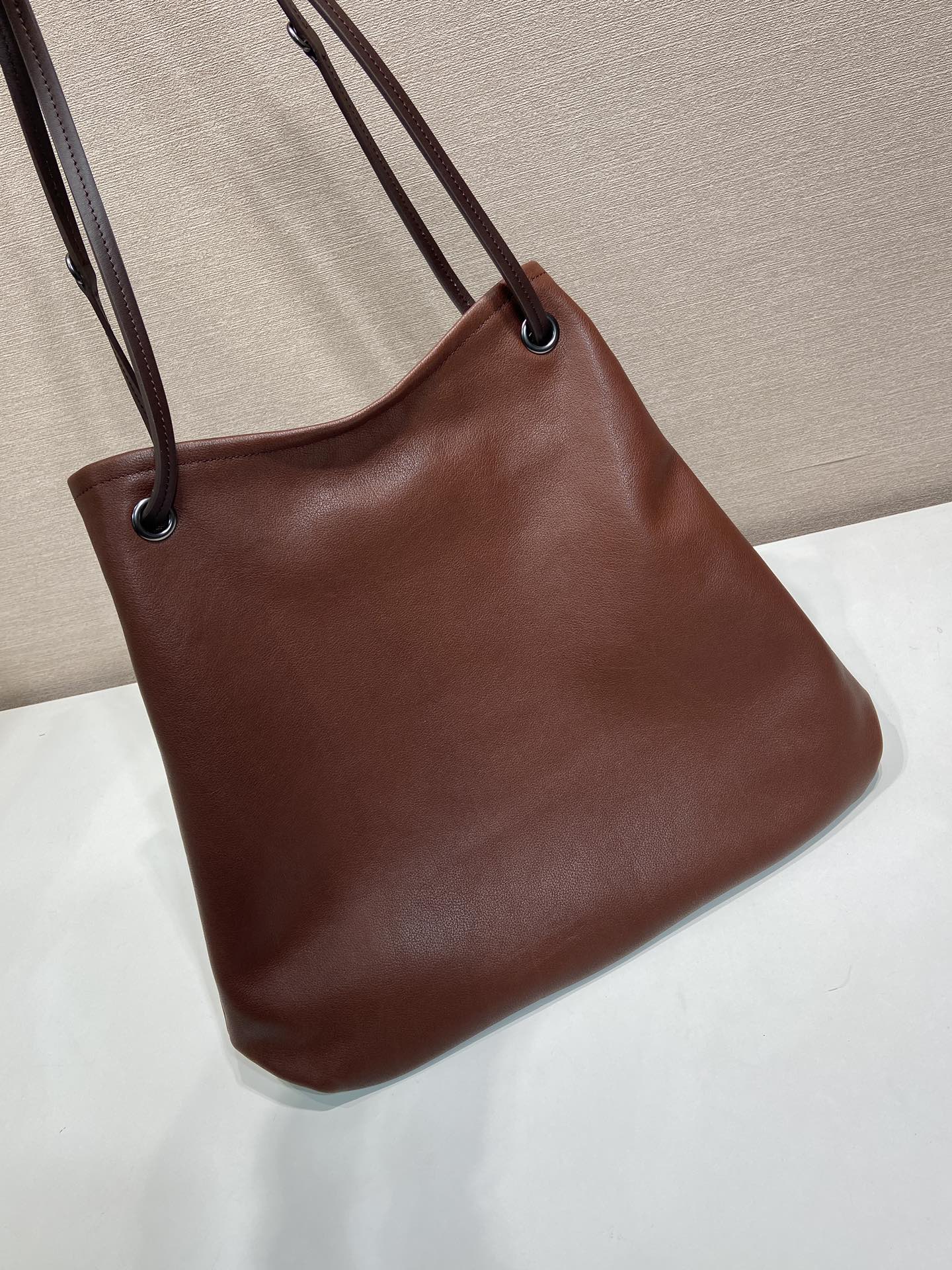 普拉达 PRADA  Route 斜跨 单肩包 托特tote 红色牛皮 H0-1BC293_2G6F_F0324_V_OOO