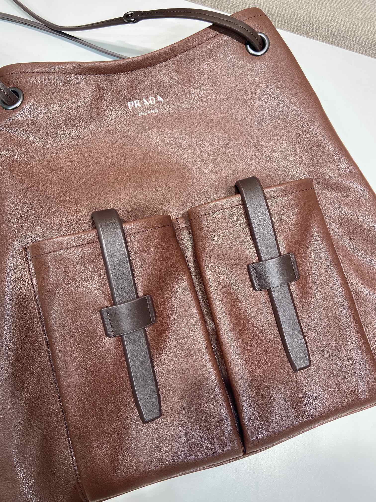 普拉达 PRADA  Route 斜跨 单肩包 托特tote 红色牛皮 H0-1BC293_2G6F_F0324_V_OOO