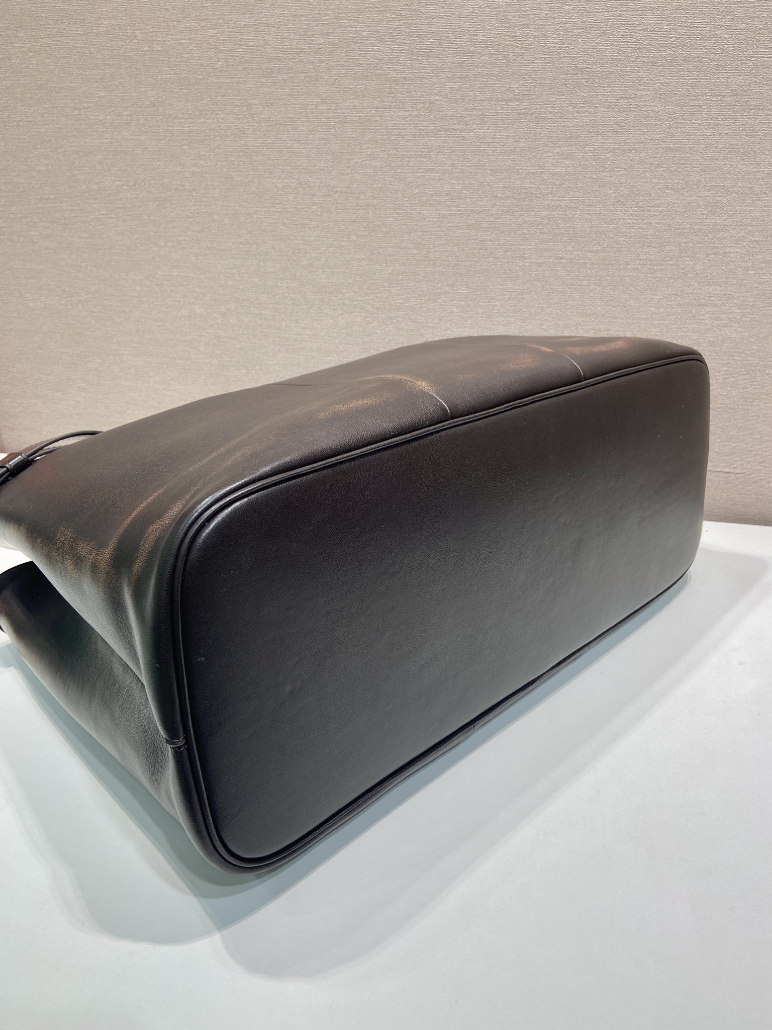 48CM 普拉达 PRADA Buckle 手提 斜跨 单肩包 棕色做旧 J0-_2VG126 