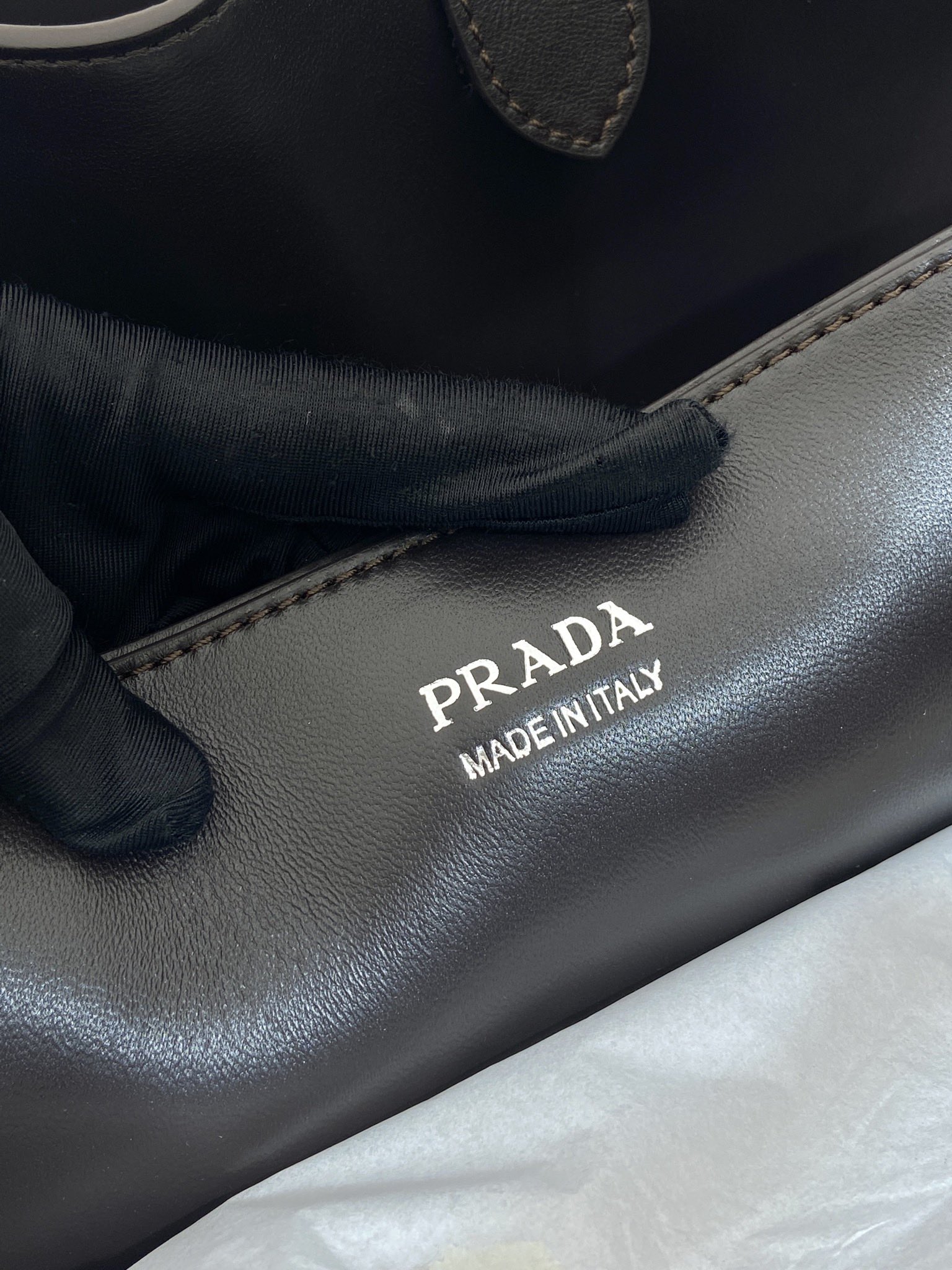 48CM 普拉达 PRADA Buckle 手提 斜跨 单肩包 棕色做旧 J0-_2VG126 