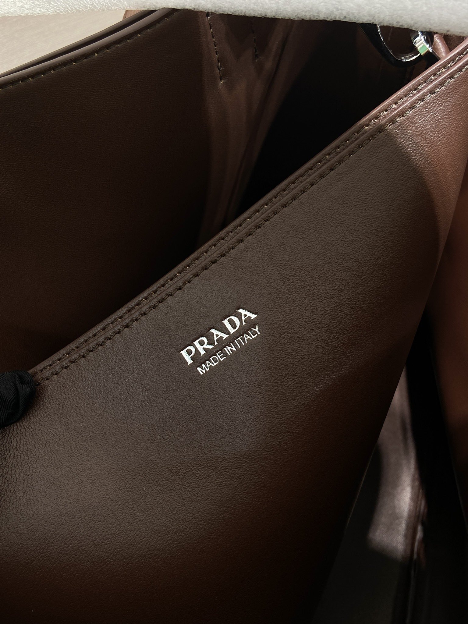 48CM 普拉达 PRADA Buckle 手提 斜跨 单肩包 棕红色 羊皮J0-_2VG126_2C73_F0397_V_OJO