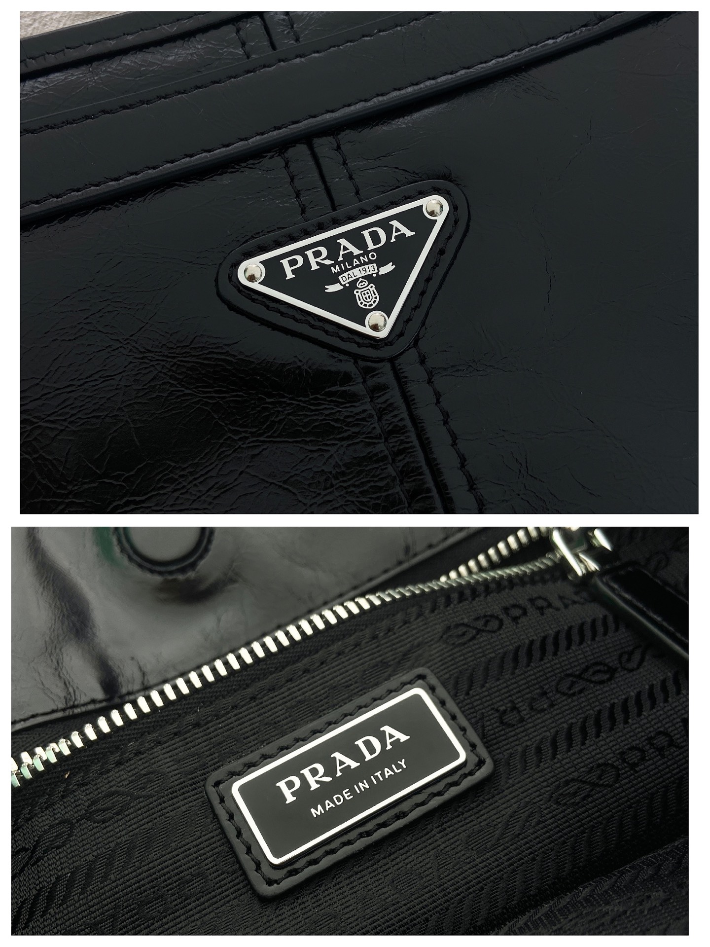 30CM 普拉达 PRADA Bonnie  斜跨 单肩包 黑色 双肩带黑 F0-2VH216_2CYR_F0002_V_OOO
